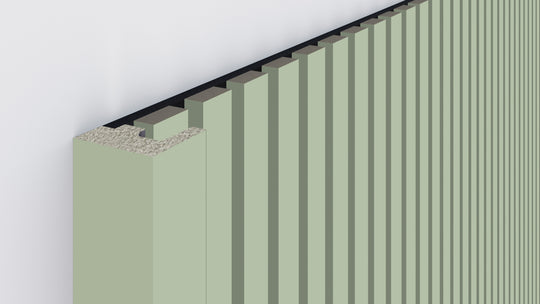 InsuSlat™ - Pair of Side Trim Battens - Light Olive