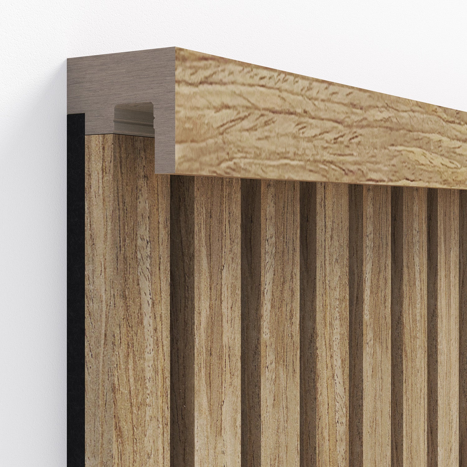 InsuSlat™ - Top Trim Batten - Light Walnut