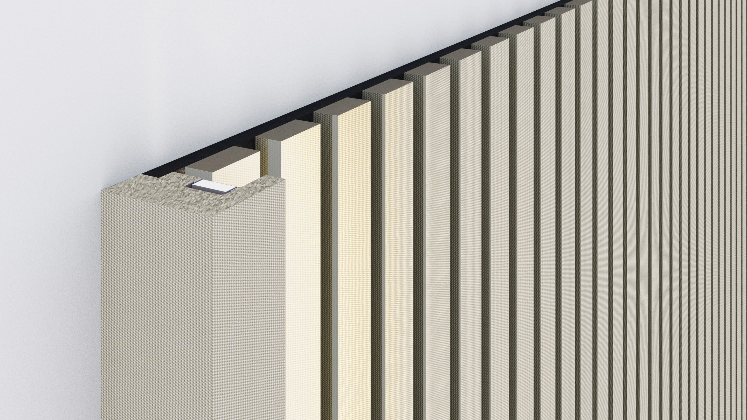 InsuSlat™ - Pair of Side Trim Battens - Limestone