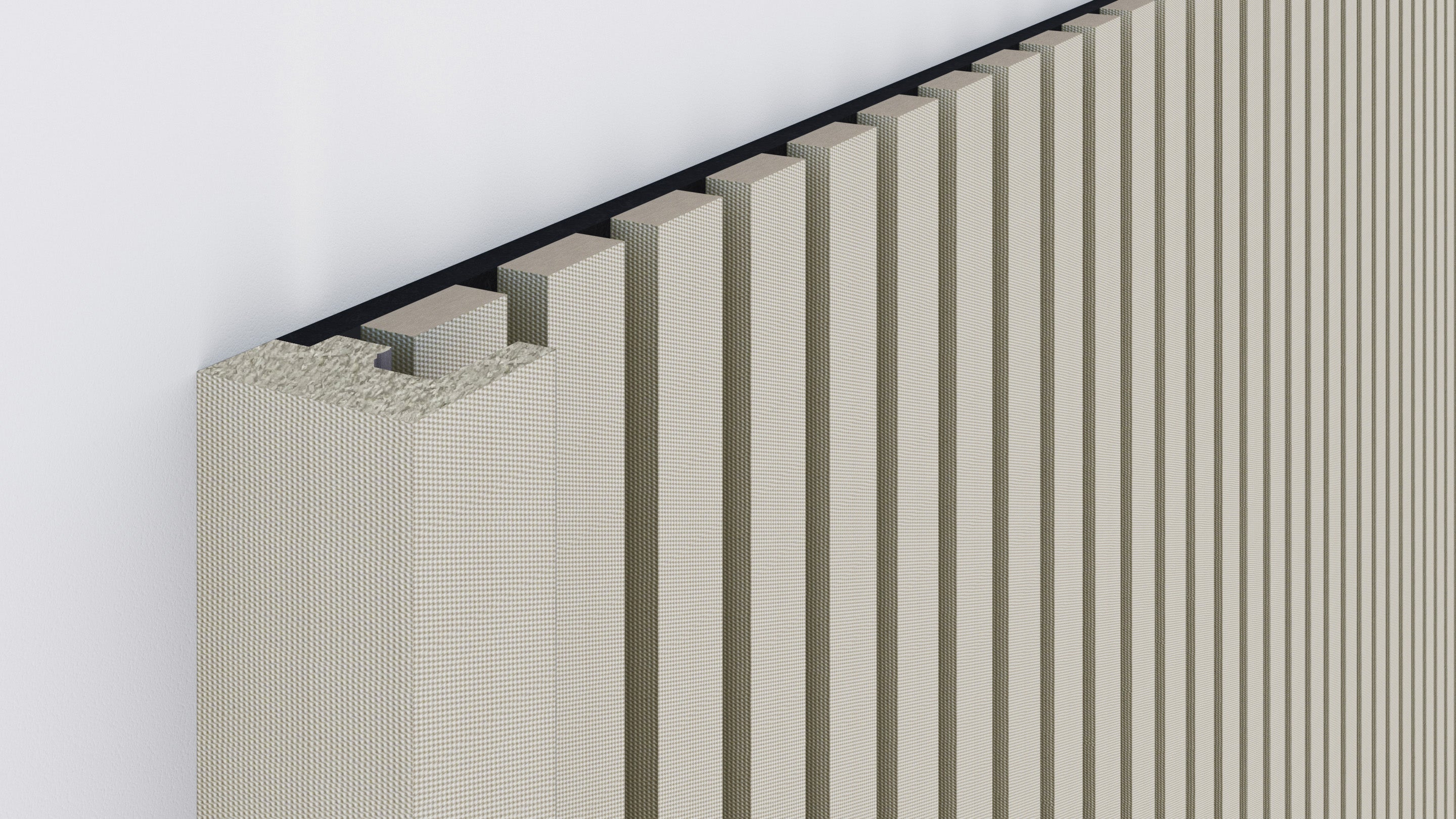 InsuSlat™ - Pair of Side Trim Battens - Limestone