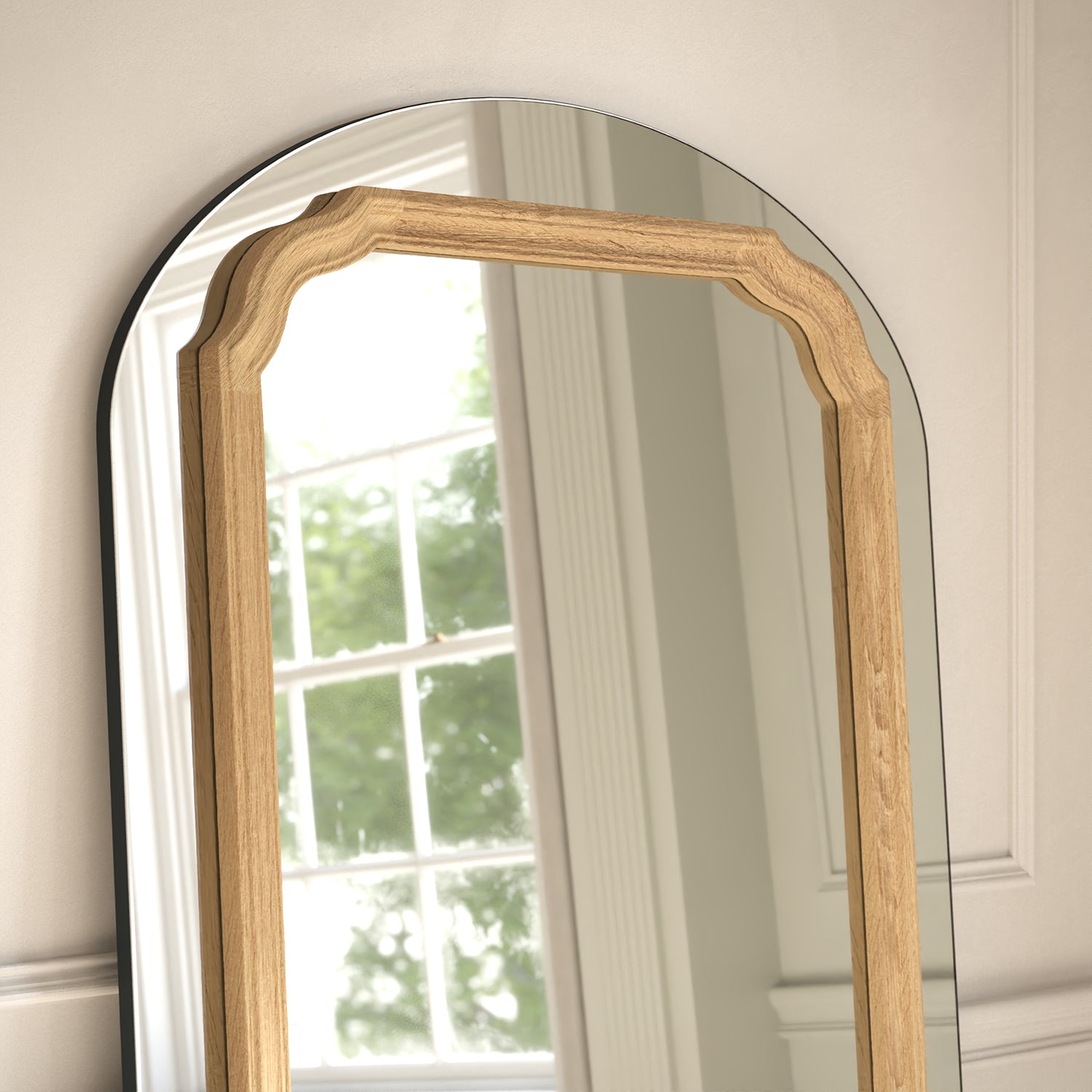 Lumiere Frame Within Arched Full-Length Leaner Mirror