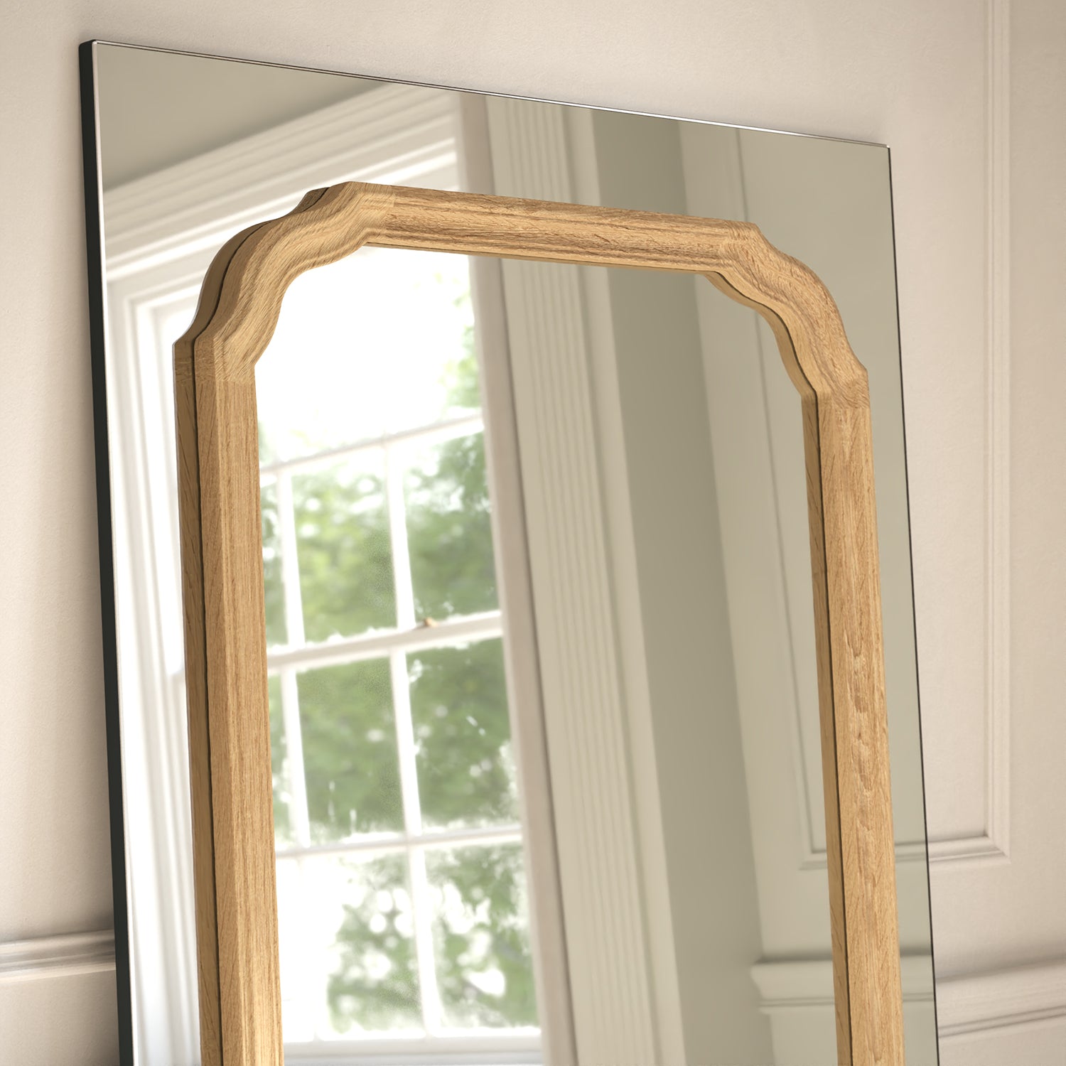 Lumiere Frame Within Rectangular Full-Length Leaner Mirror