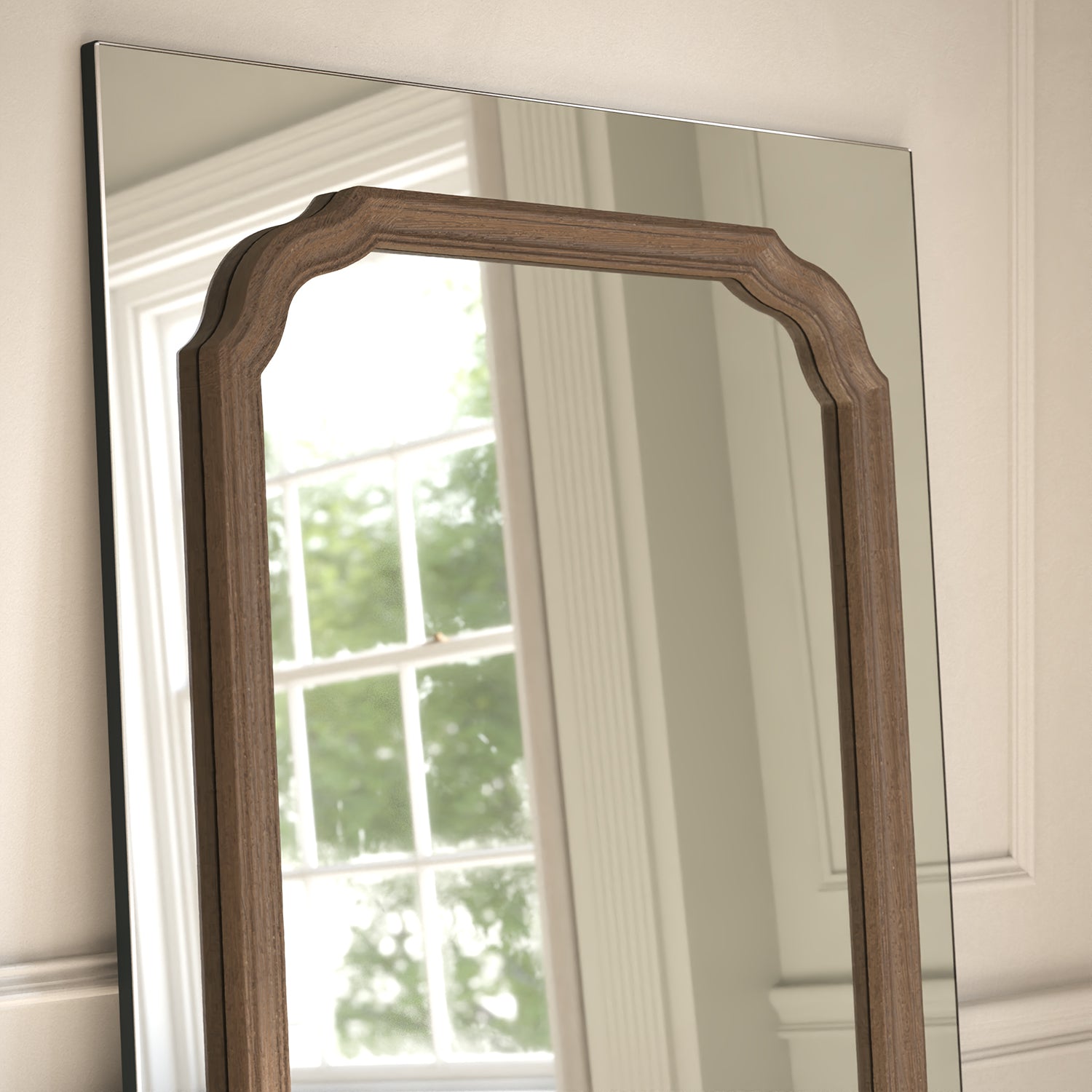 Lumiere Frame Within Rectangular Full-Length Leaner Mirror
