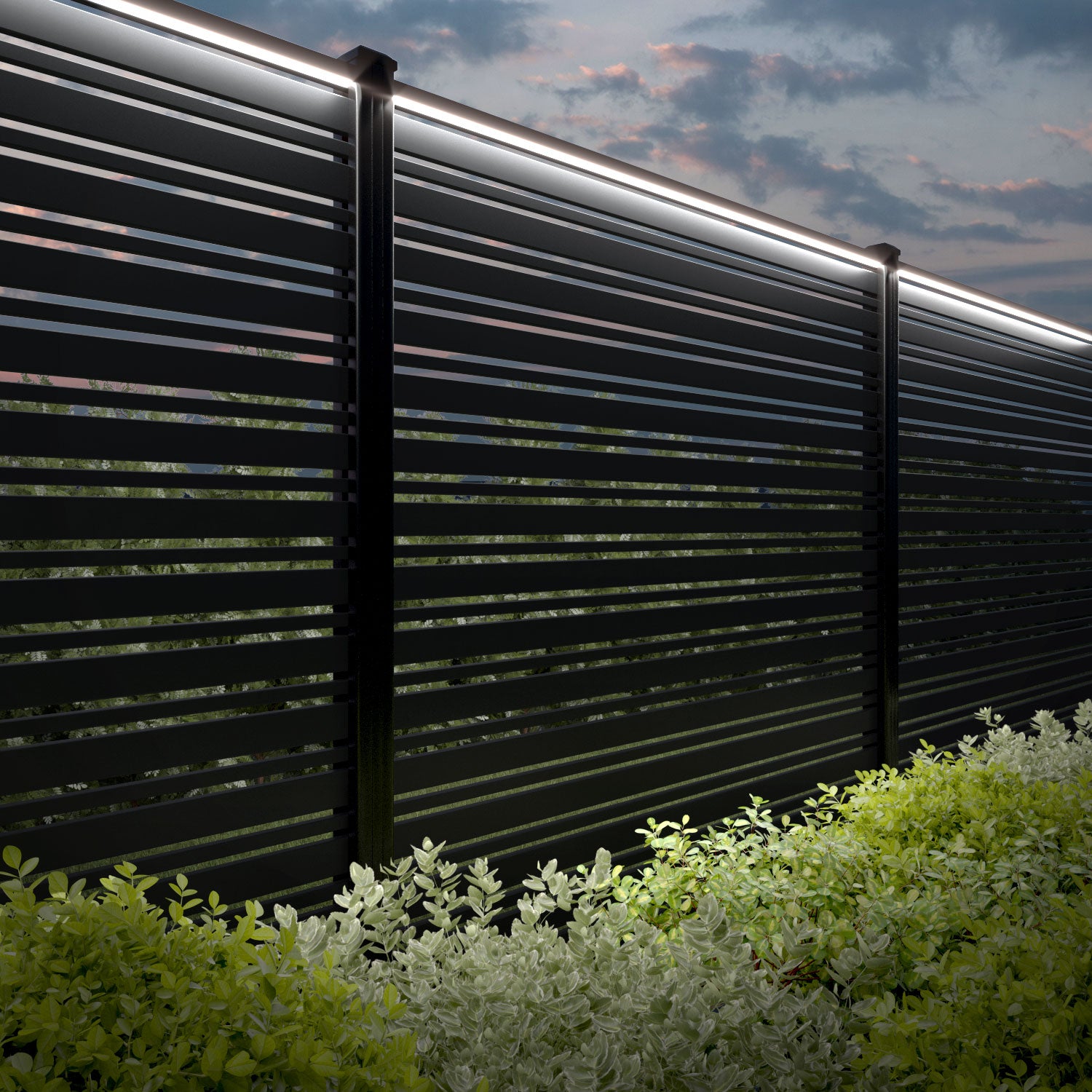 Albany Aluminium Fence Panel - with our aluminium posts