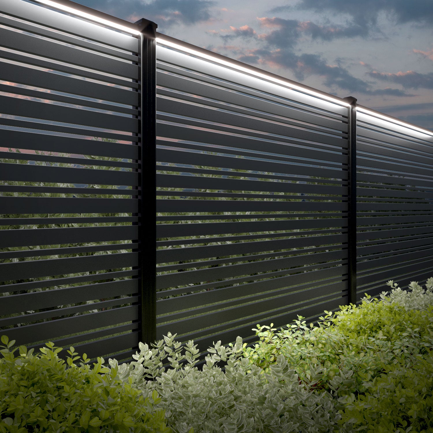 Albany Aluminium Fence Panel - with our aluminium posts