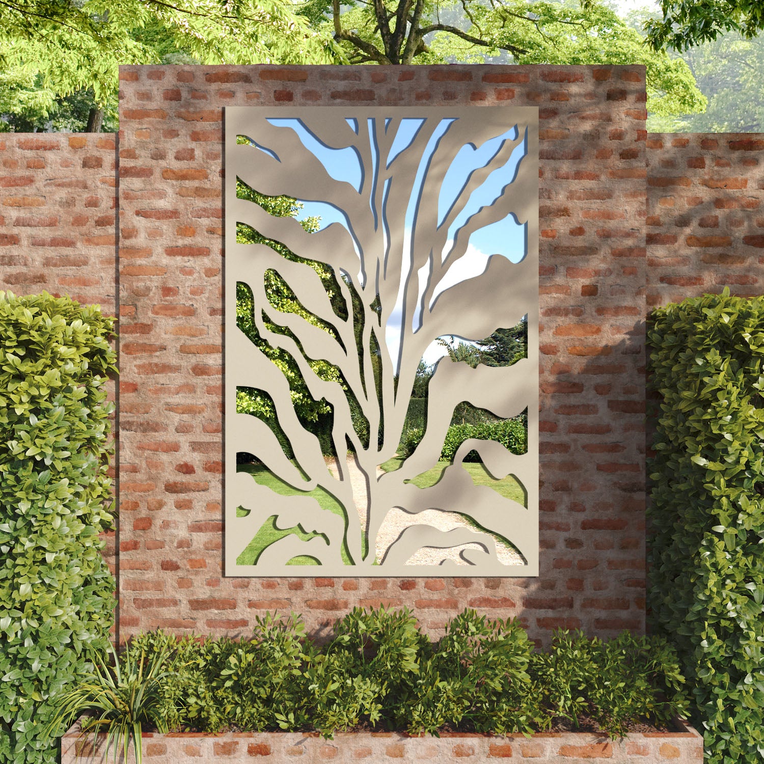 Malawi outdoor decorative mirrored panel