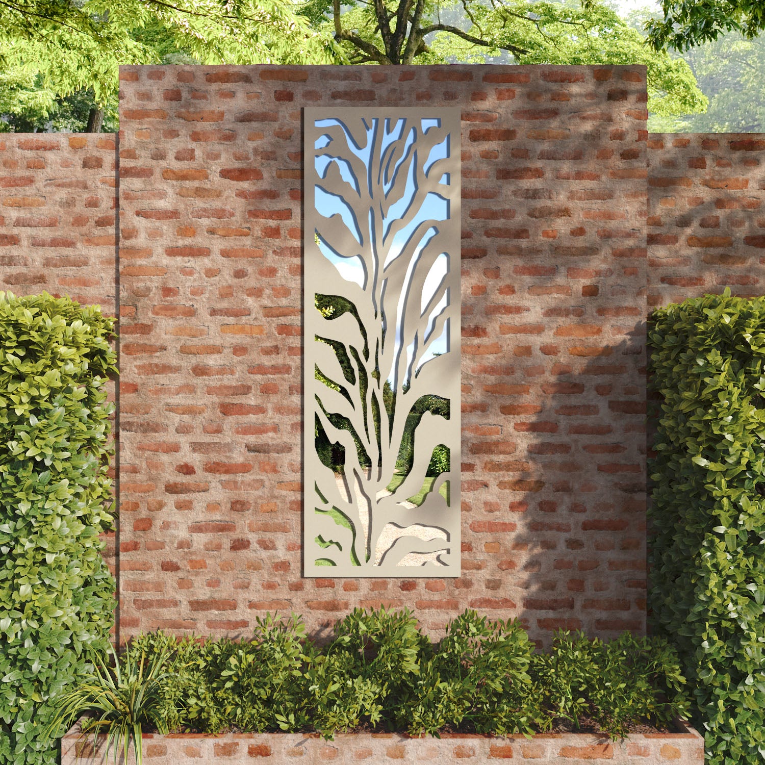 Malawi outdoor decorative mirrored panel