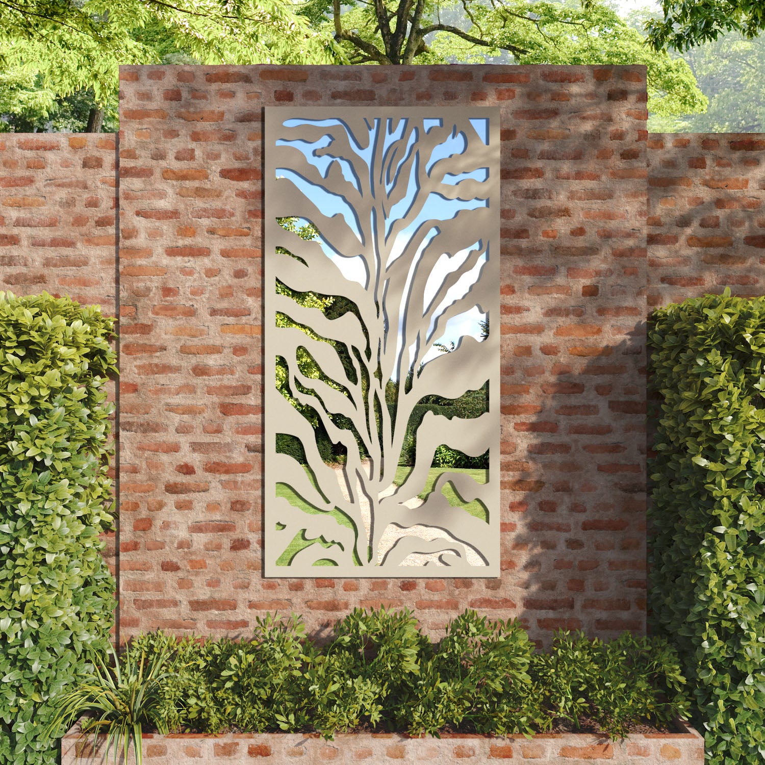 Malawi outdoor decorative mirrored panel