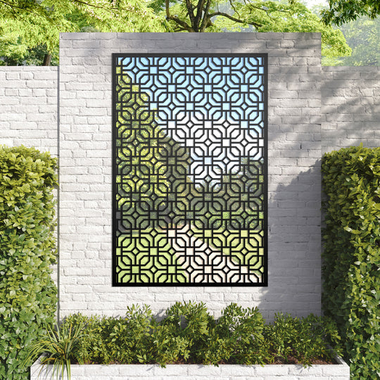 Micro outdoor decorative mirrored panel