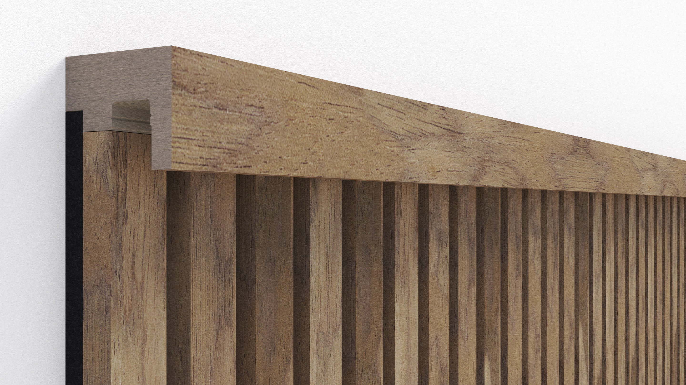 InsuSlat™ - Top Trim Batten - Mid Walnut