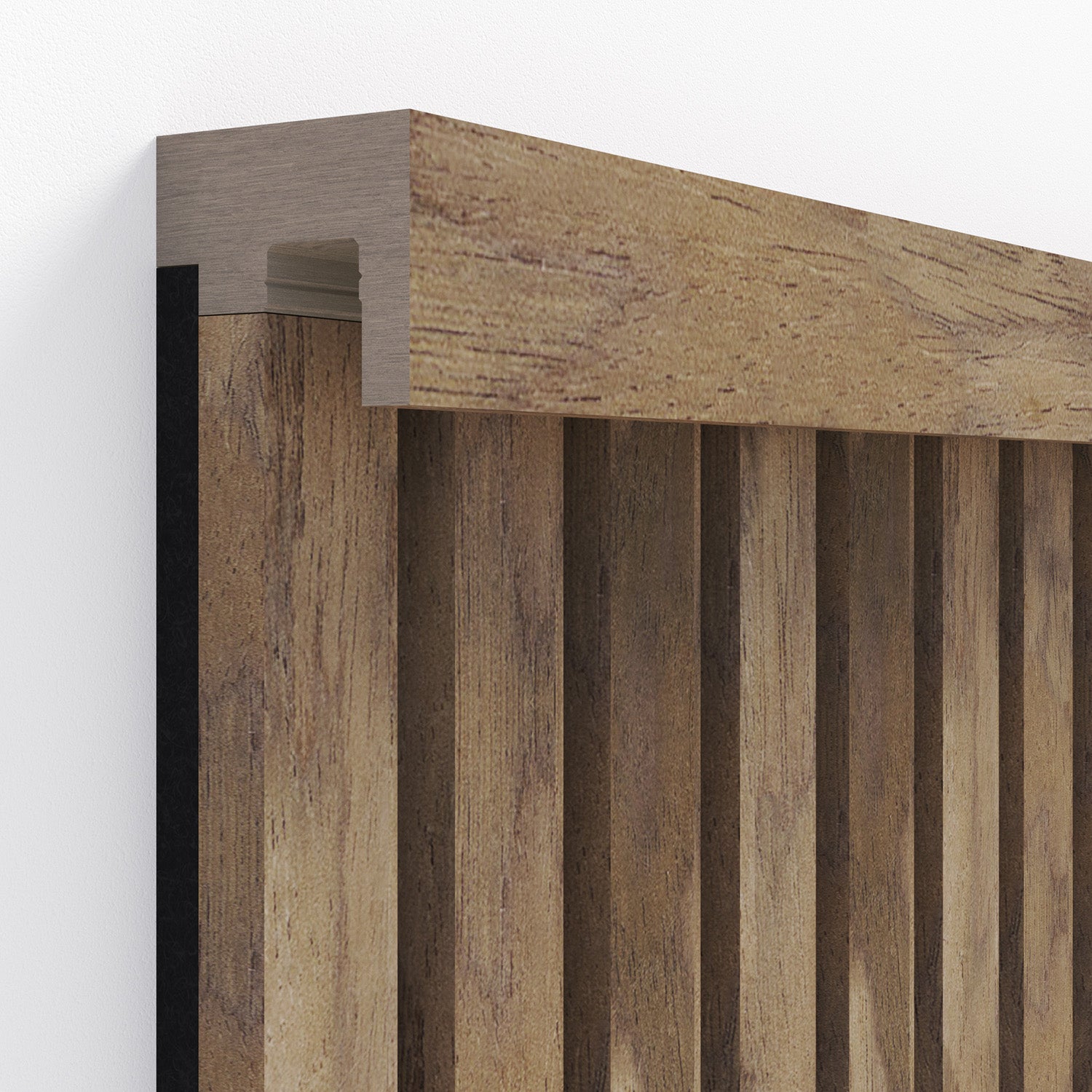 InsuSlat™ - Top Trim Batten - Mid Walnut