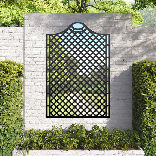 Oxford Arched outdoor decorative mirrored panel