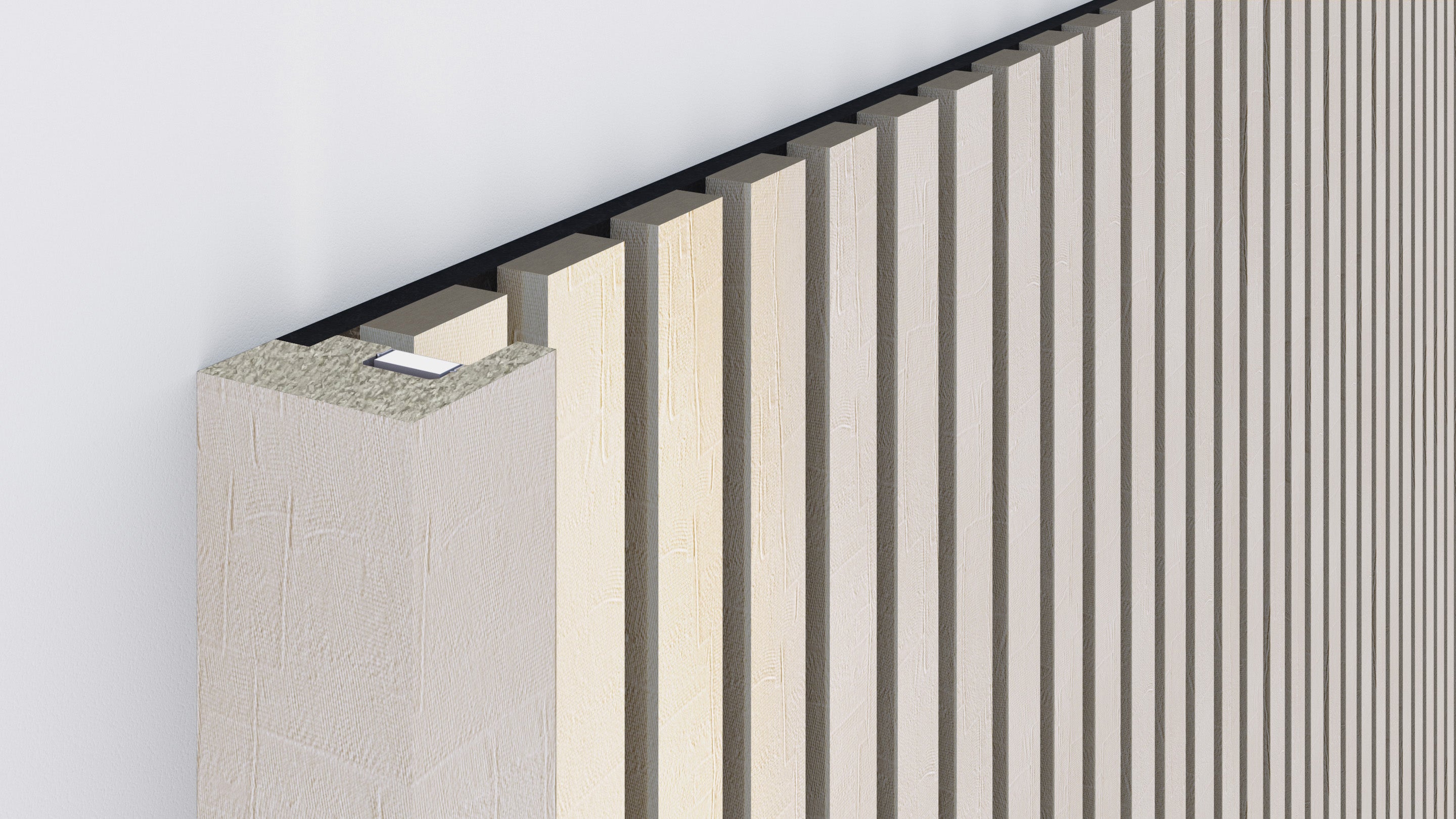 InsuSlat™ - Pair of Side Trim Battens - Oxford Stone