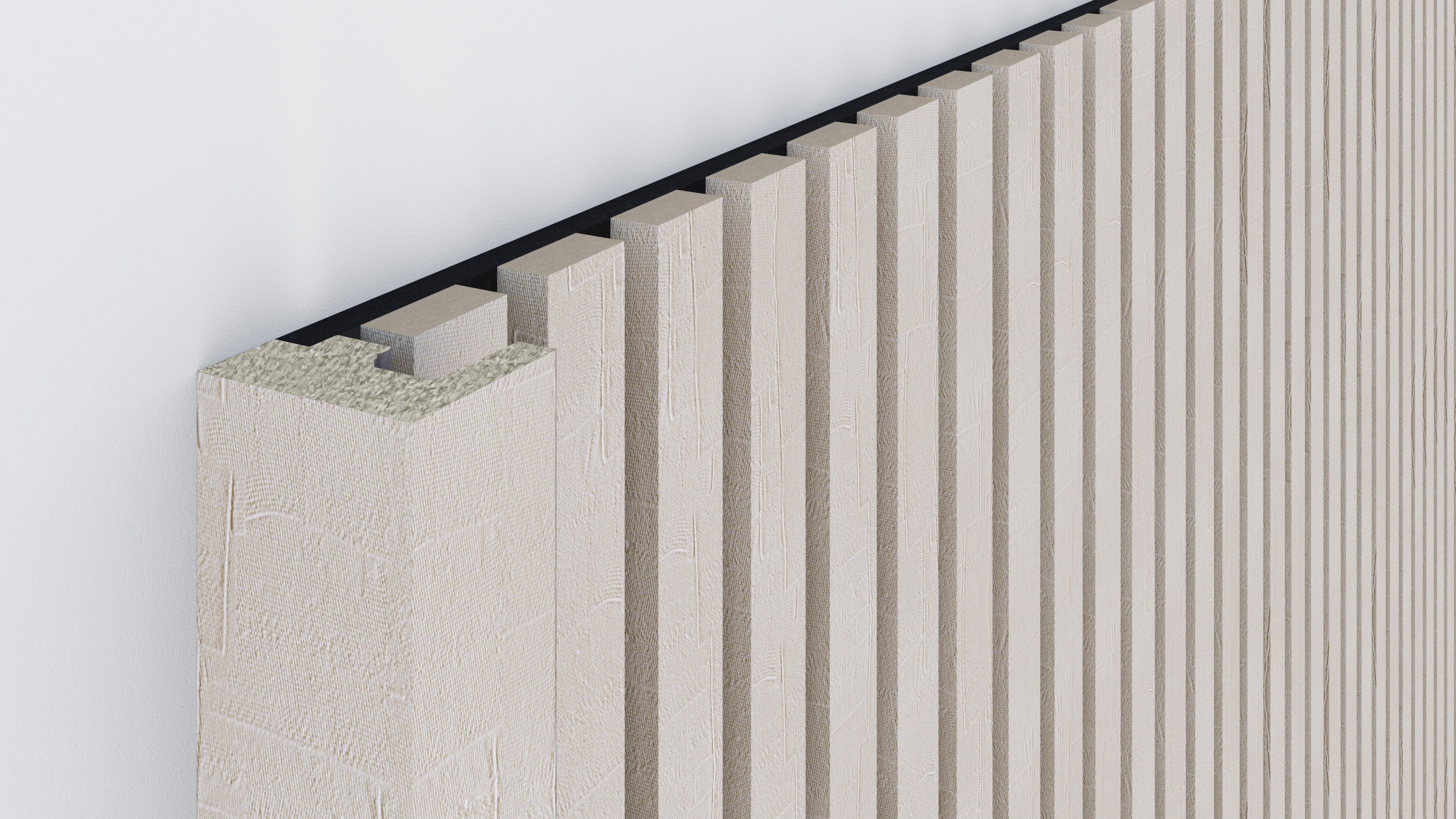 InsuSlat™ - Pair of Side Trim Battens - Oxford Stone