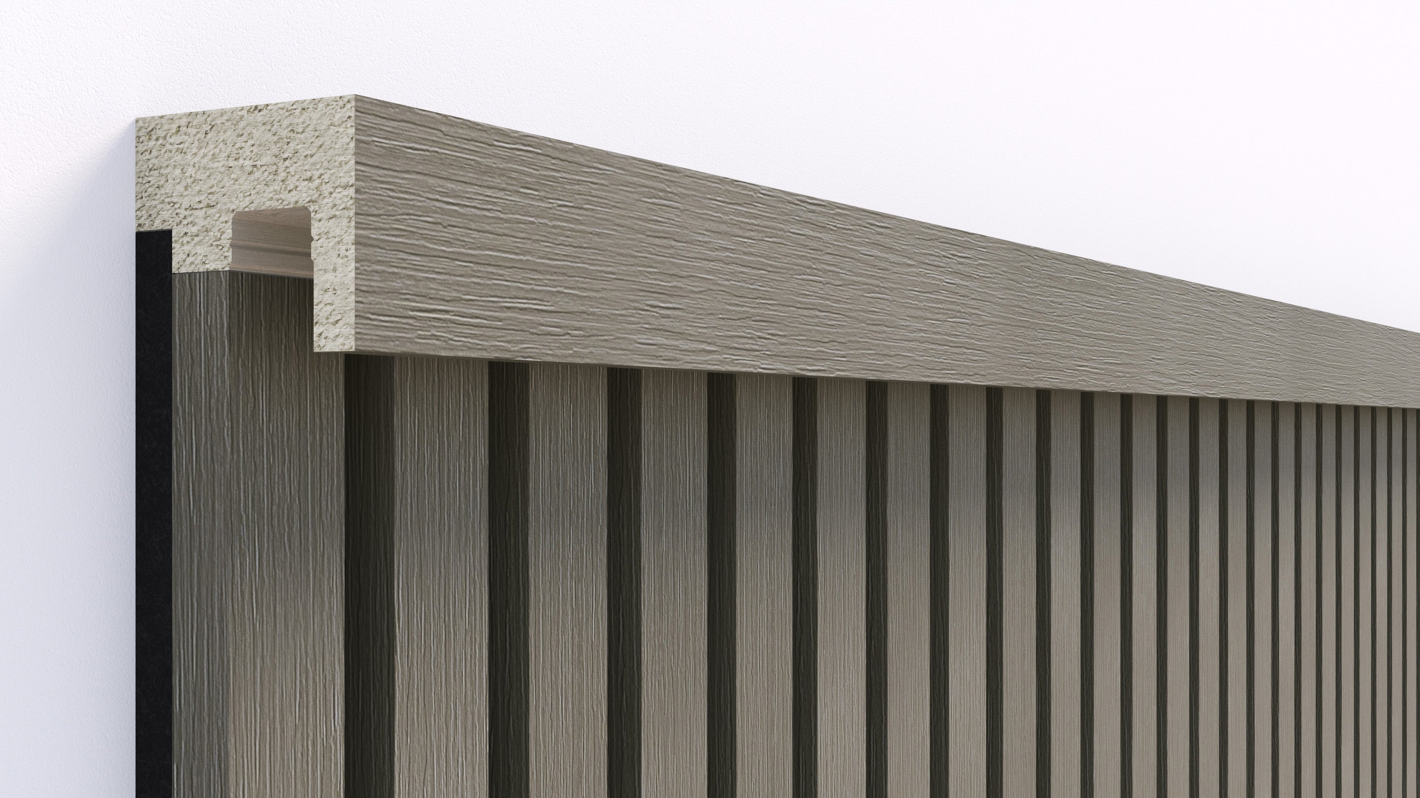 InsuSlat™ - Top Trim Batten - Oyster
