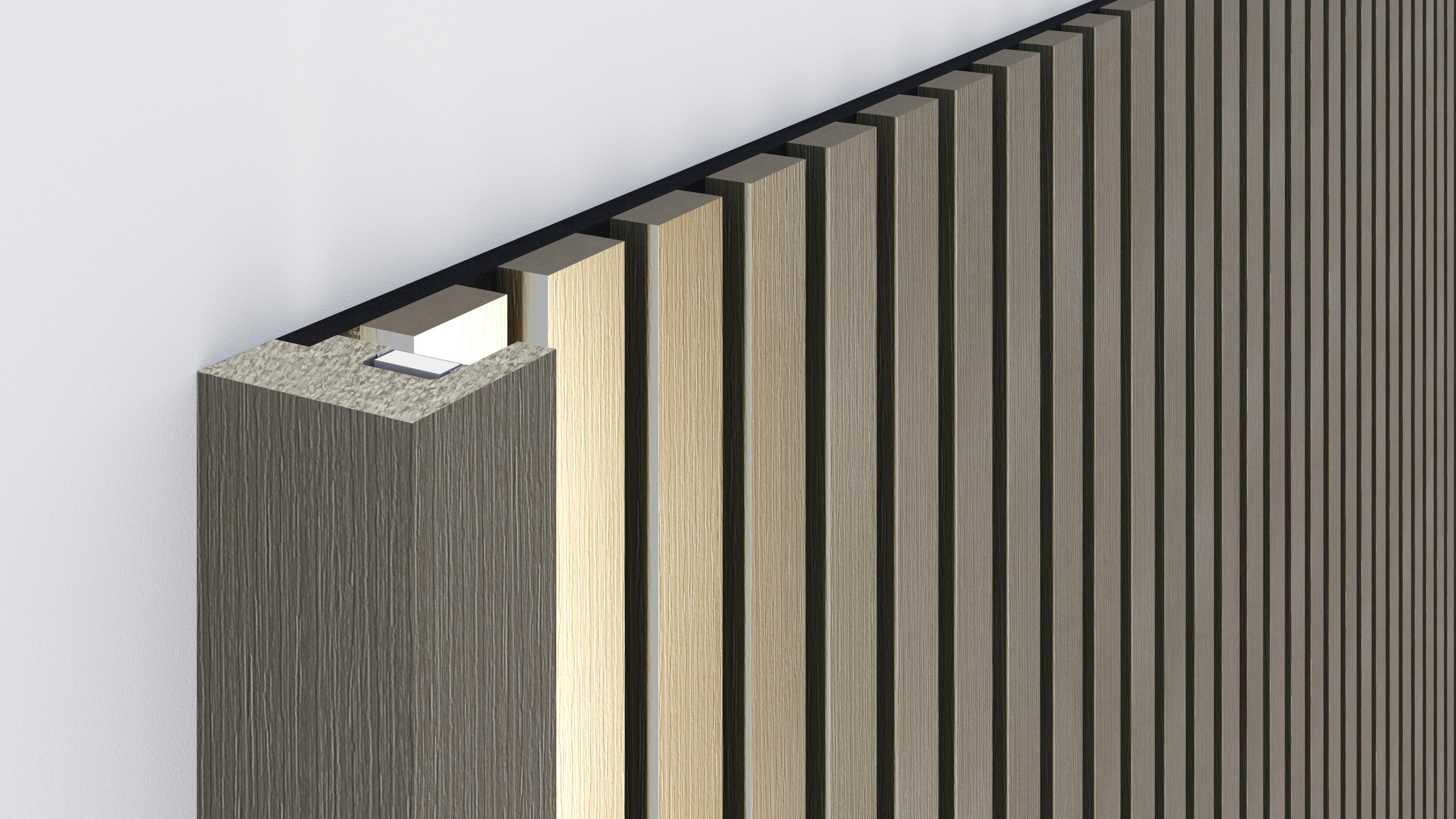 InsuSlat™ - Pair of Side Trim Battens - Oyster