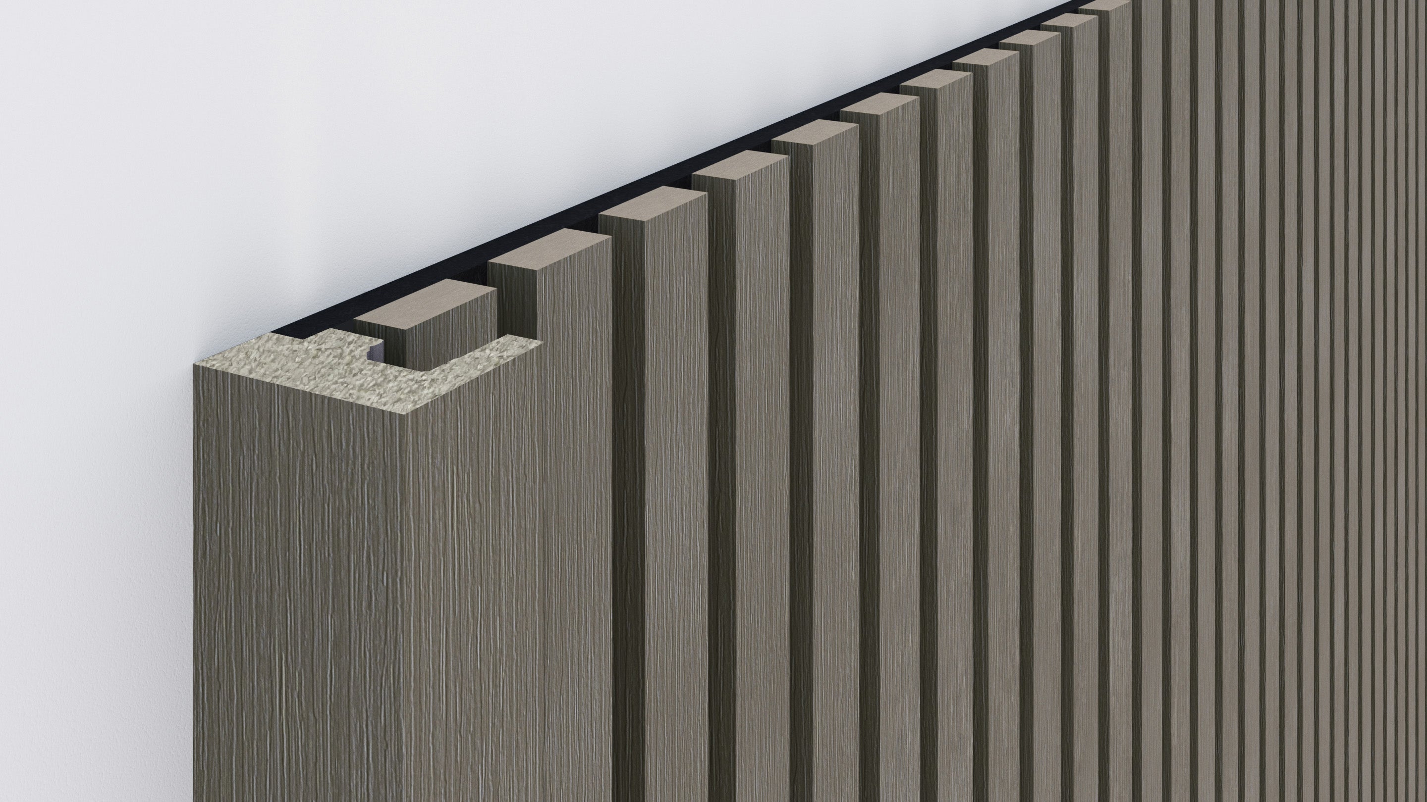 InsuSlat™ - Pair of Side Trim Battens - Oyster