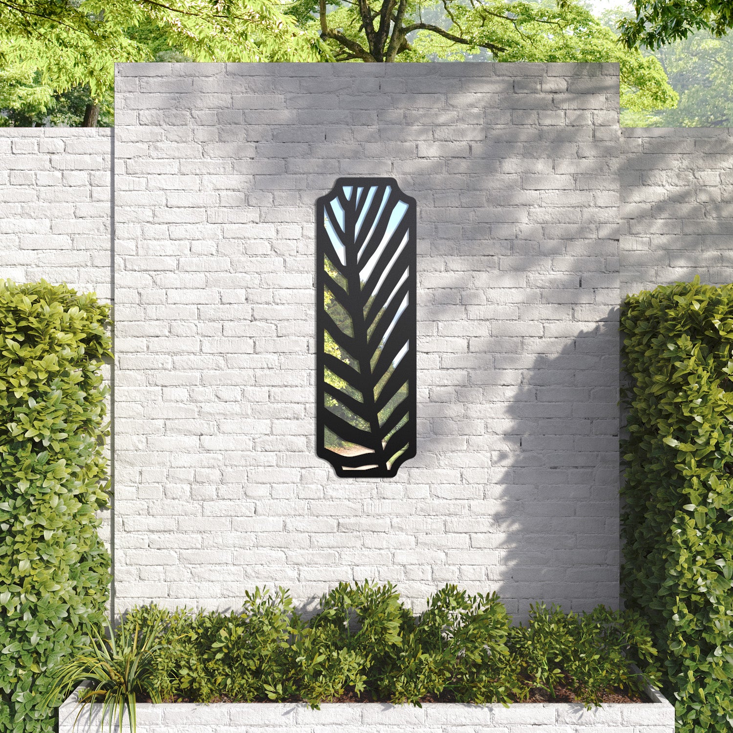 Palm Regal Decorative Mirrored Panel