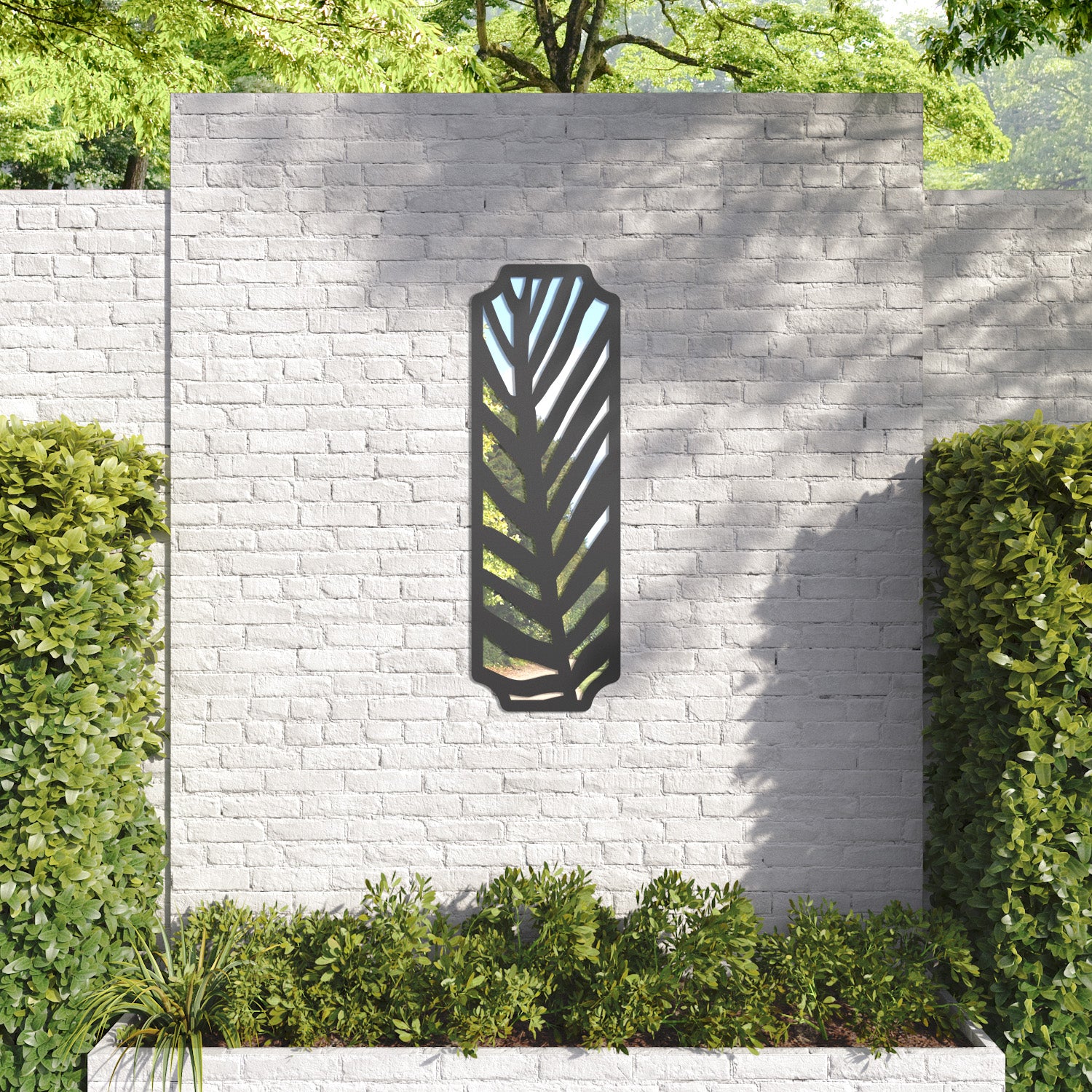 Palm Regal Decorative Mirrored Panel