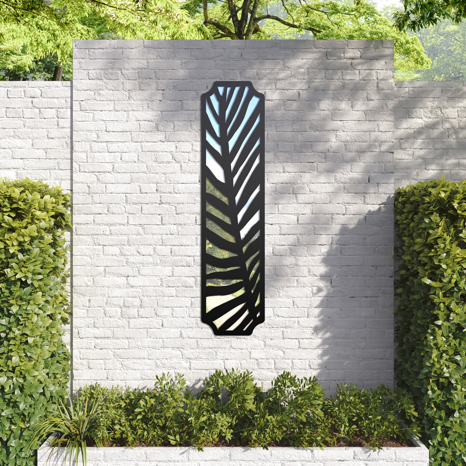 Palm Regal Decorative Mirrored Panel