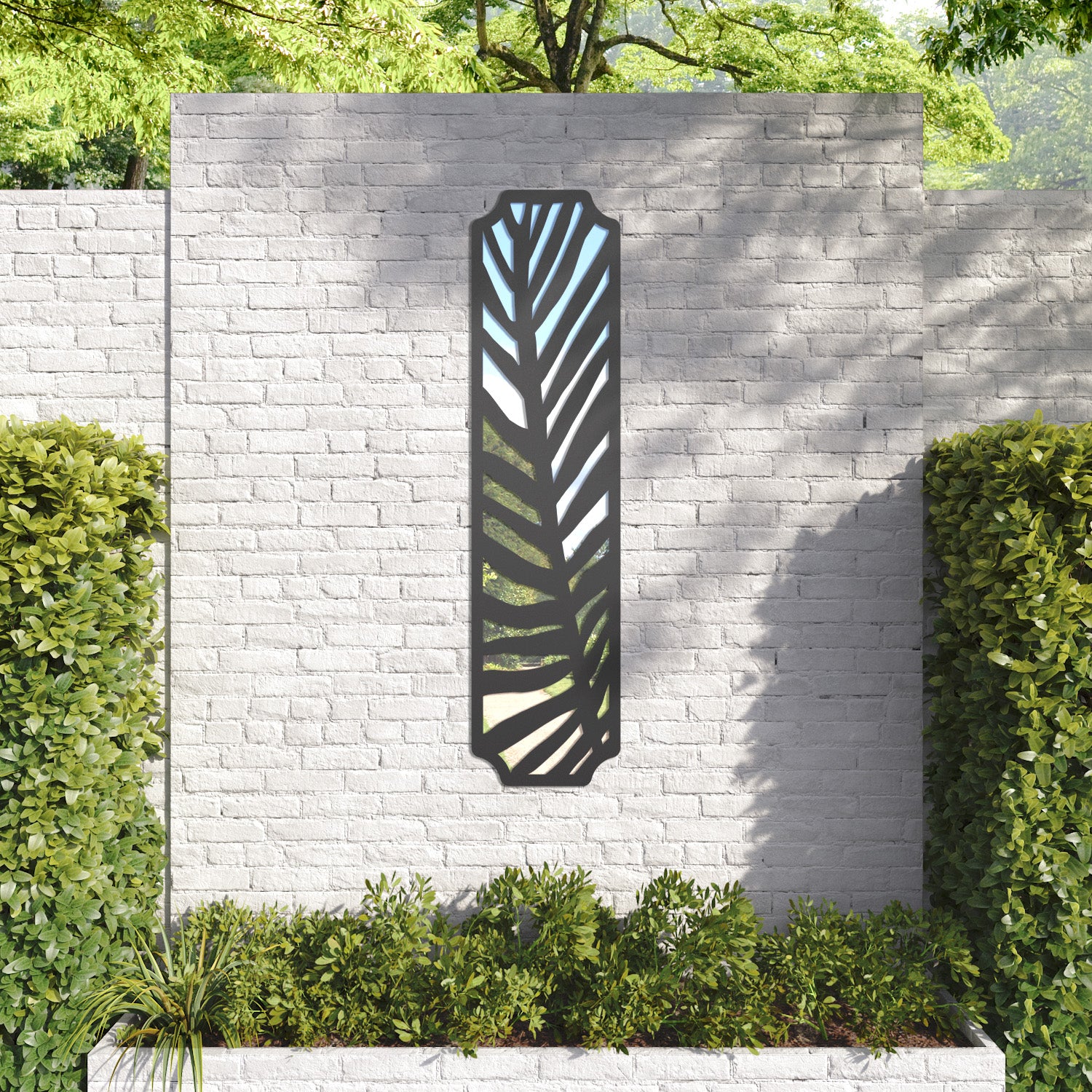 Palm Regal Decorative Mirrored Panel