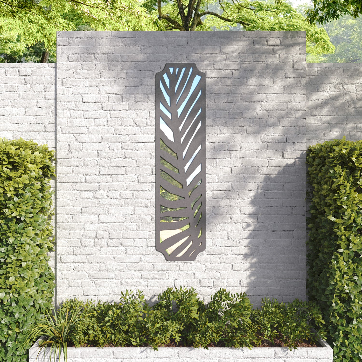 Palm Regal Decorative Mirrored Panel