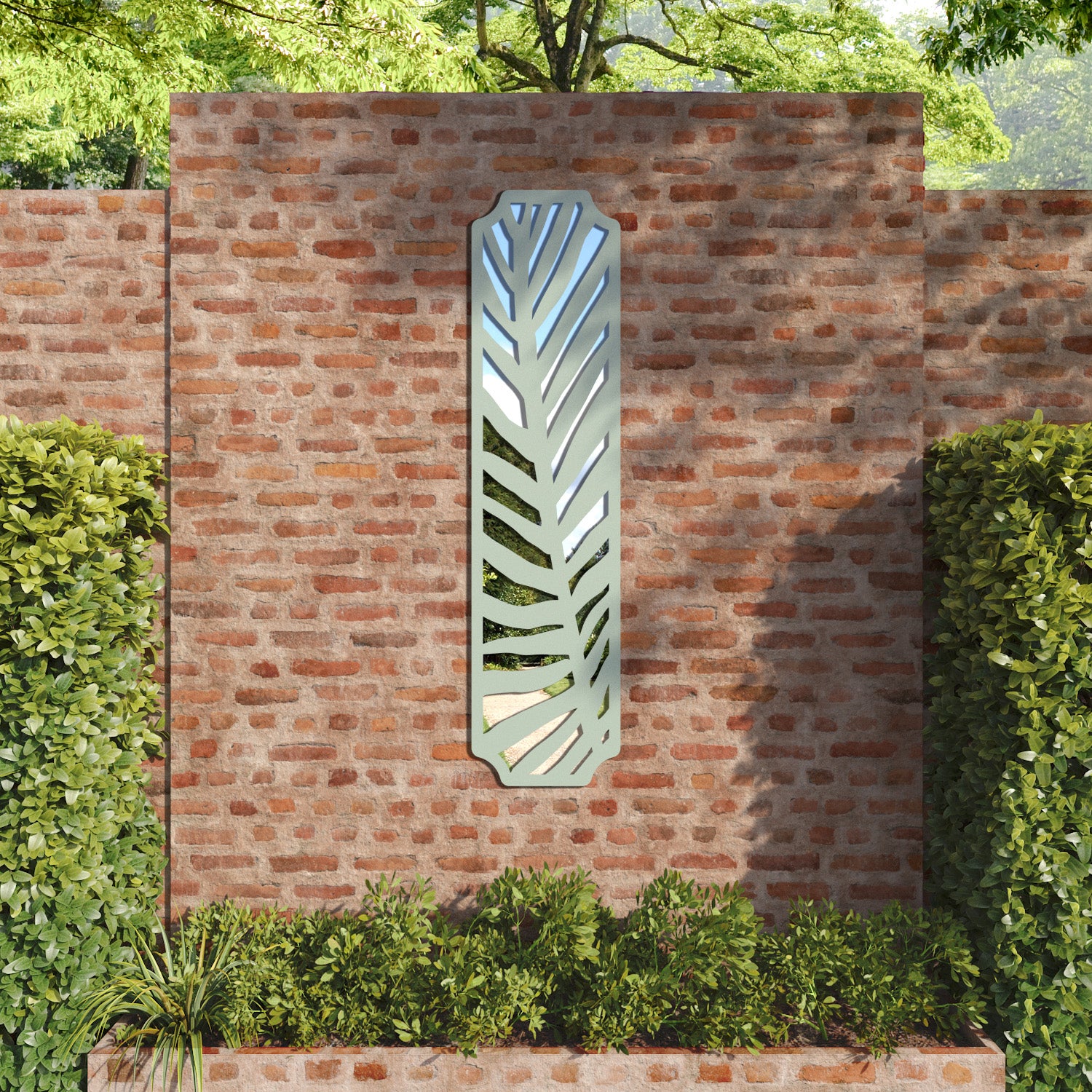 Palm Regal Decorative Mirrored Panel
