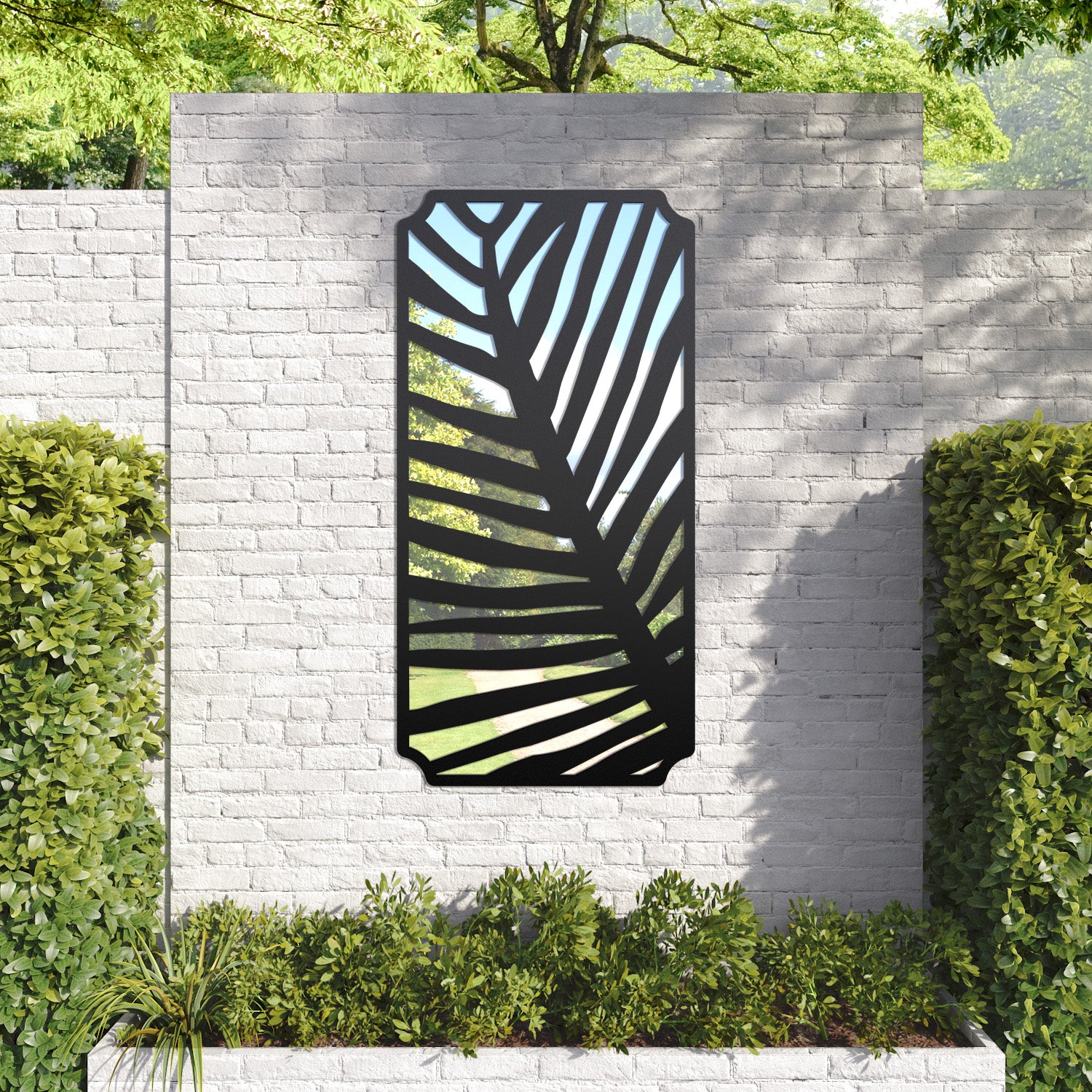 Palm Regal Decorative Mirrored Panel