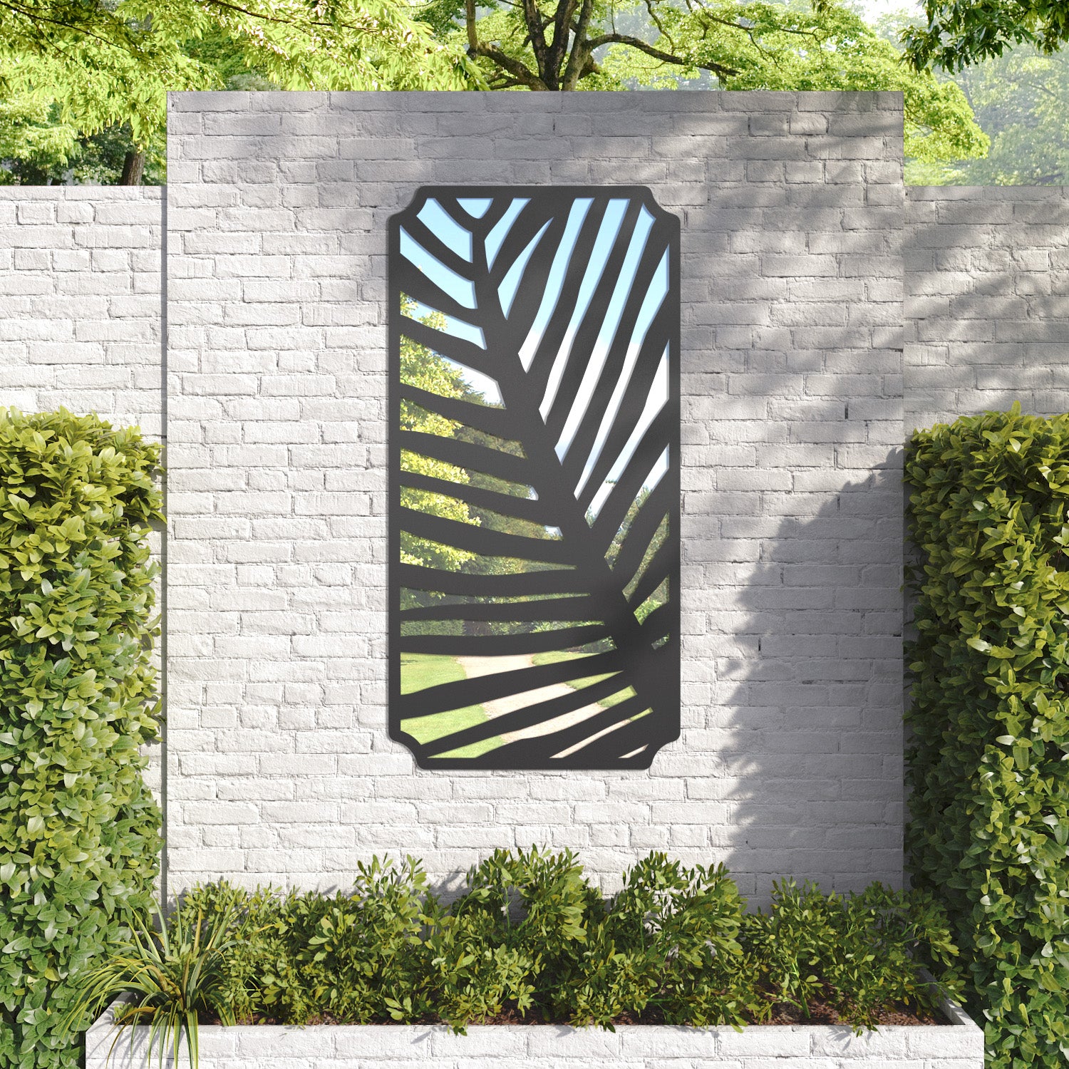 Palm Regal Decorative Mirrored Panel