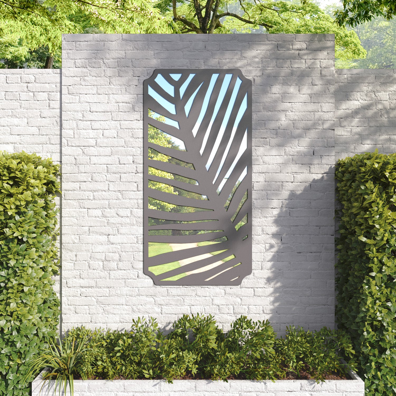 Palm Regal Decorative Mirrored Panel