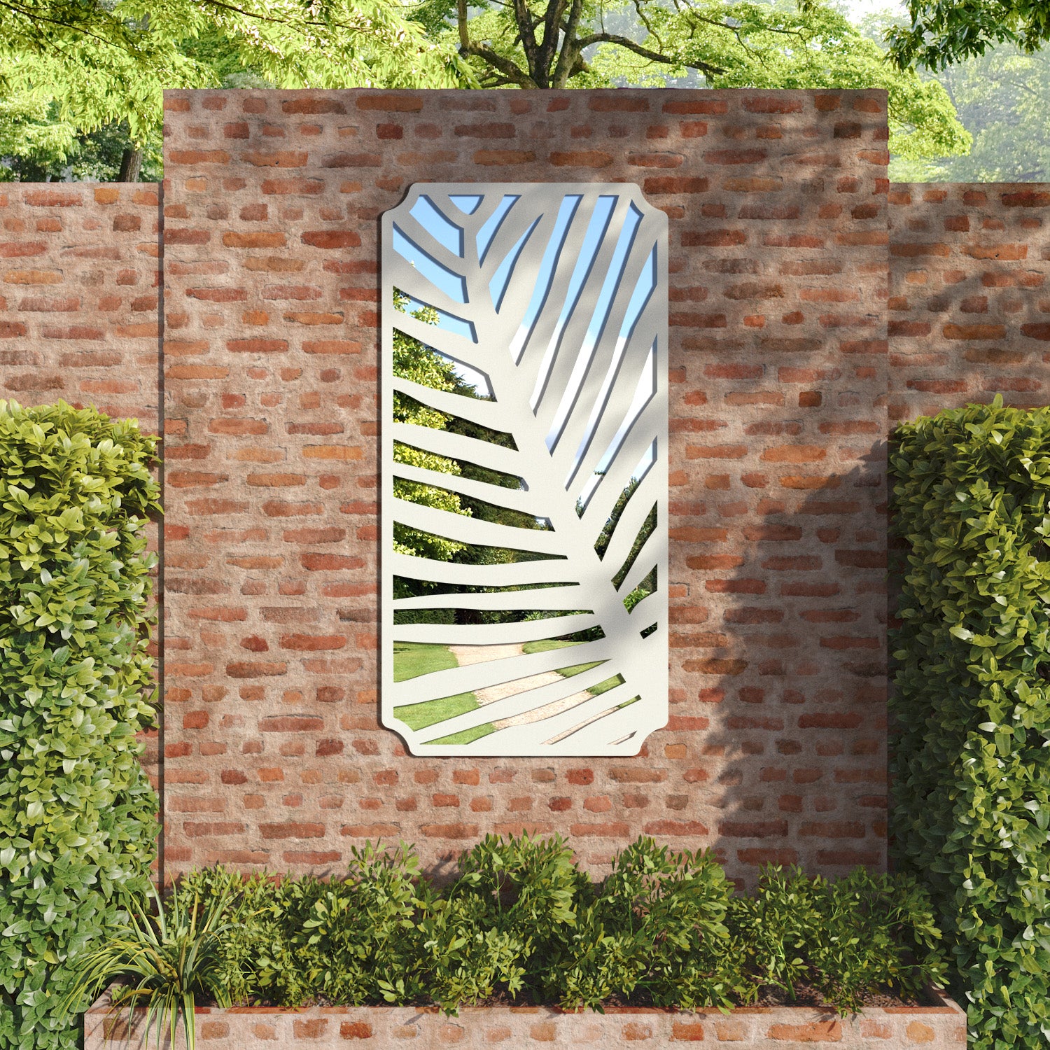 Palm Regal Decorative Mirrored Panel