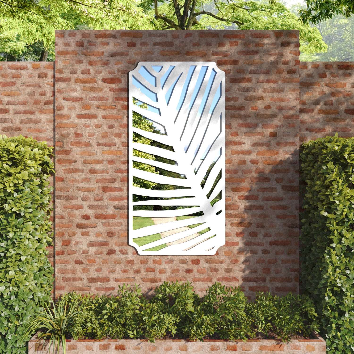 Palm Regal Decorative Mirrored Panel