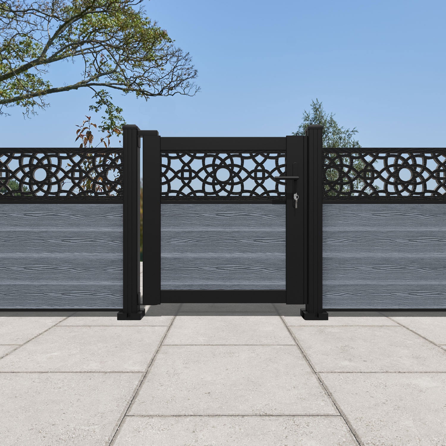 Classic Ambar Pedestrian Gate - Anthracite