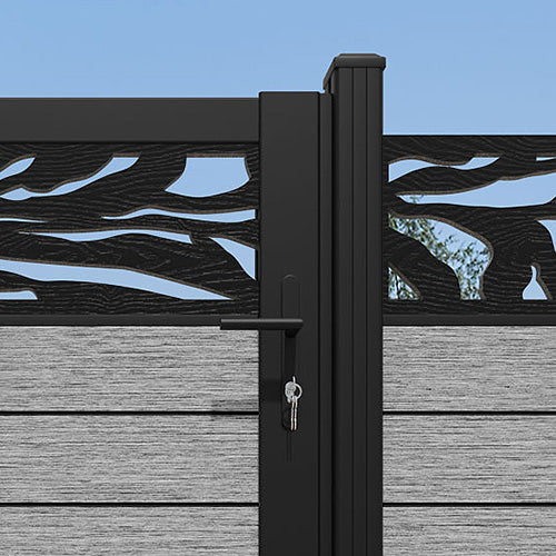 Fusion Malawi Pedestrian Gate - Light Grey