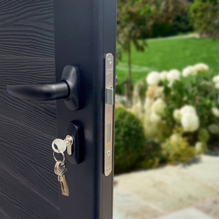 Classic Kumo Split Screen Pedestrian Gate - Dark Grey