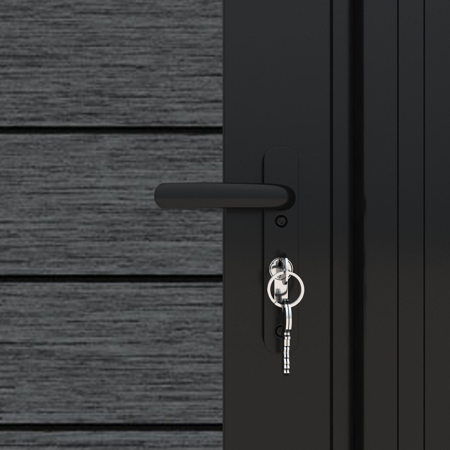 Fusion Pebble Curved Top Driveway Gate - Dark Grey - End Screen