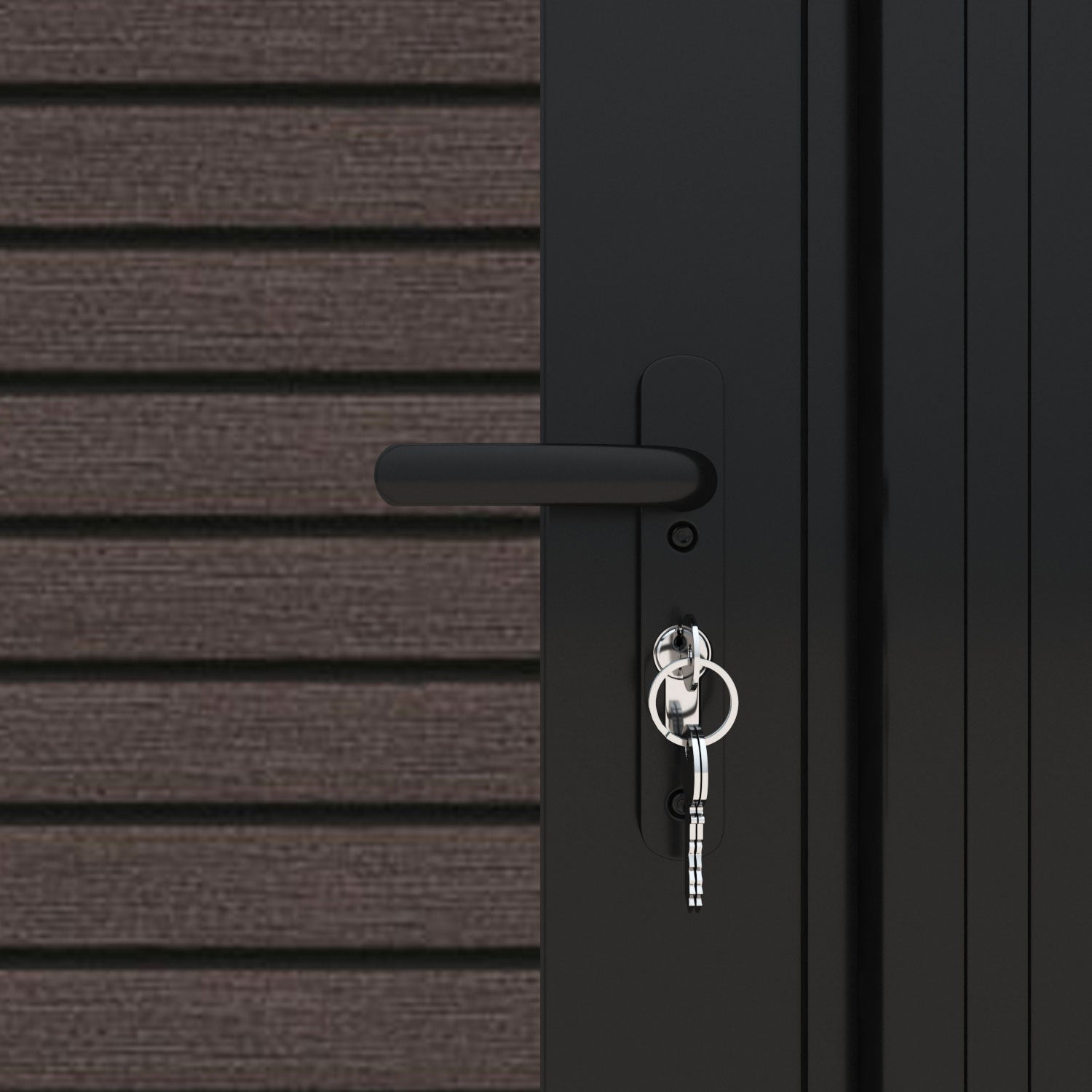 Hudson Poppy Curved Top Driveway Gate - Mid Brown - Top Screen