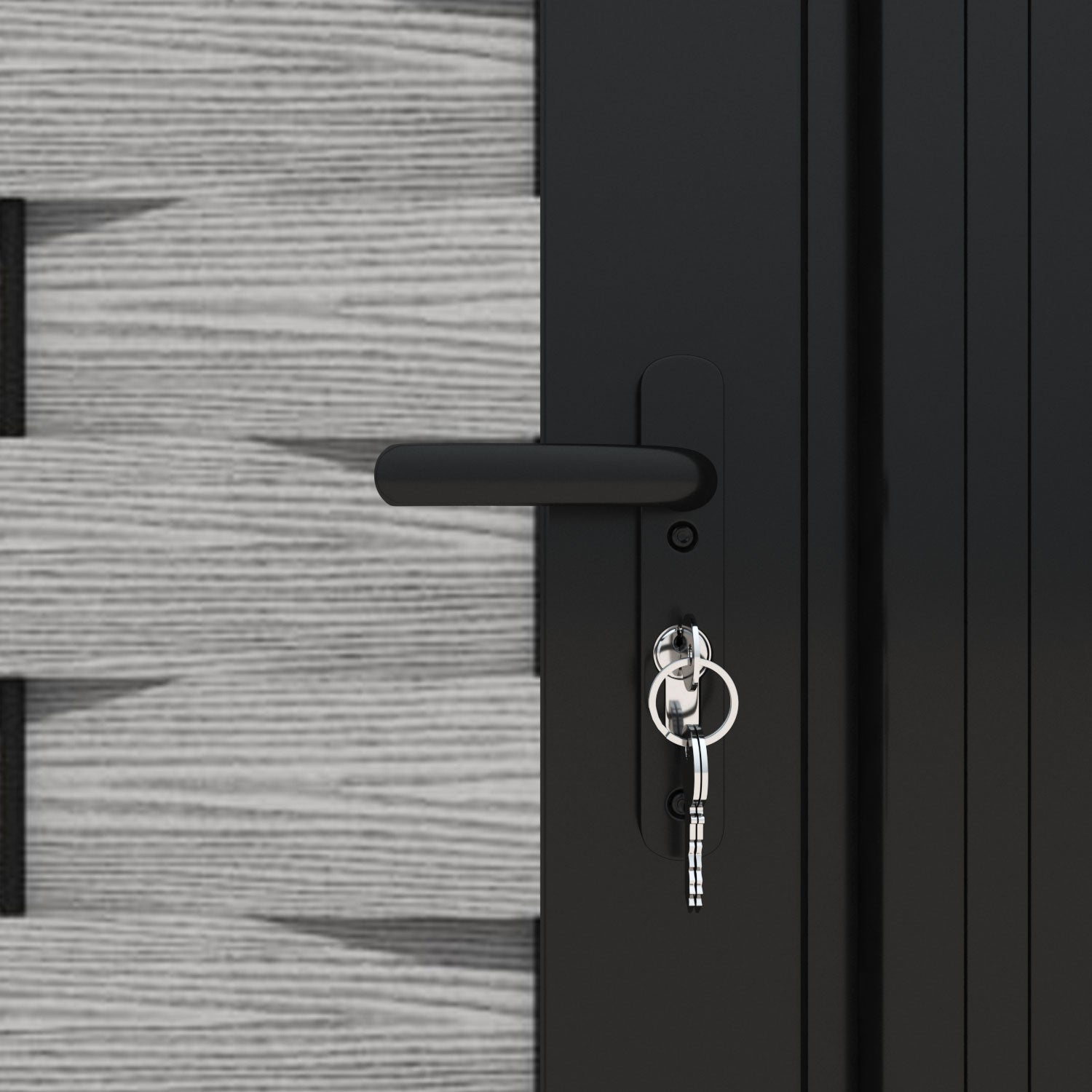 Ripple Zaria Straight Top Driveway Gate - Light Grey - End Screen