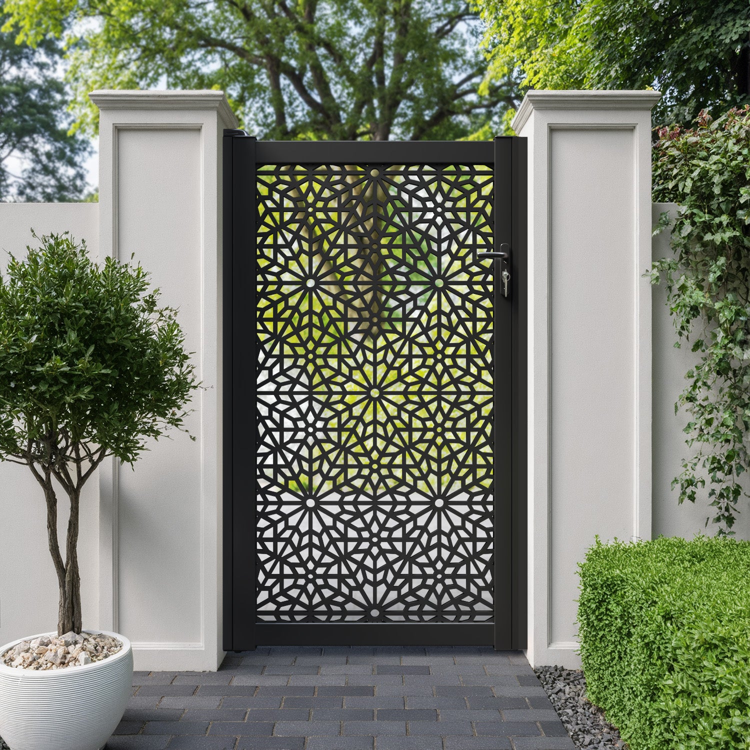 Alnara Aluminium Full screen Pedestrian Gate
