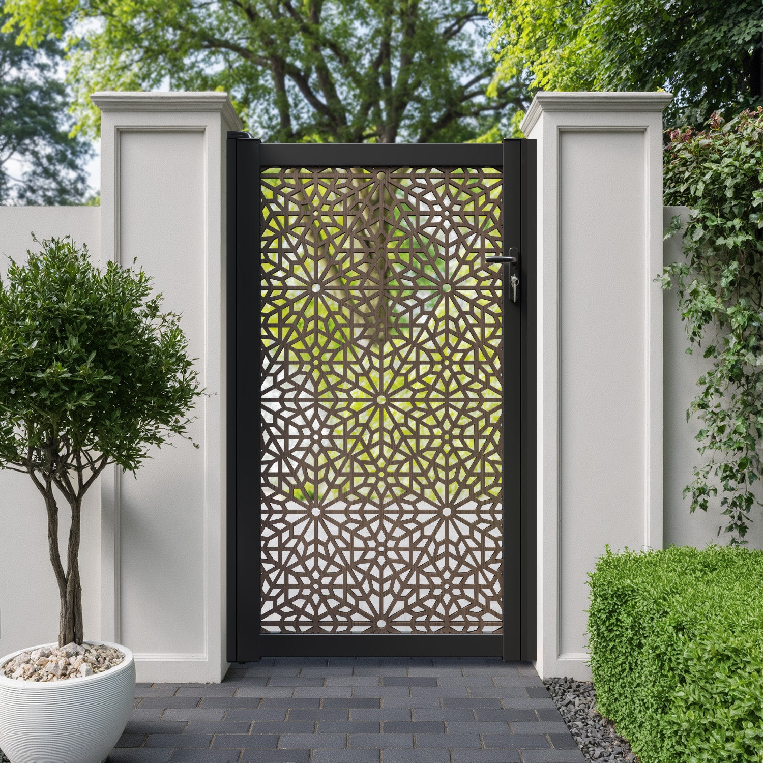 Alnara Aluminium Full screen Pedestrian Gate