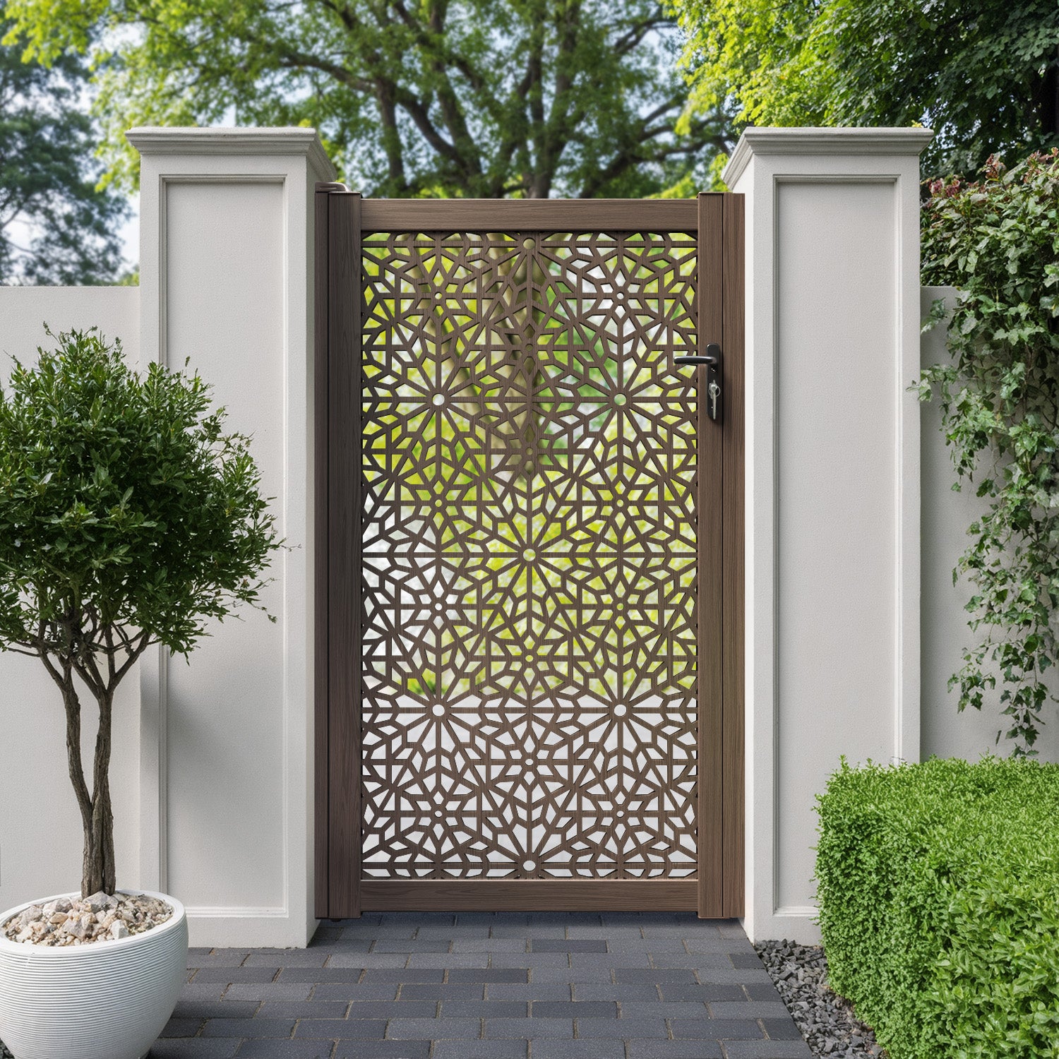 Alnara Aluminium Full screen Pedestrian Gate