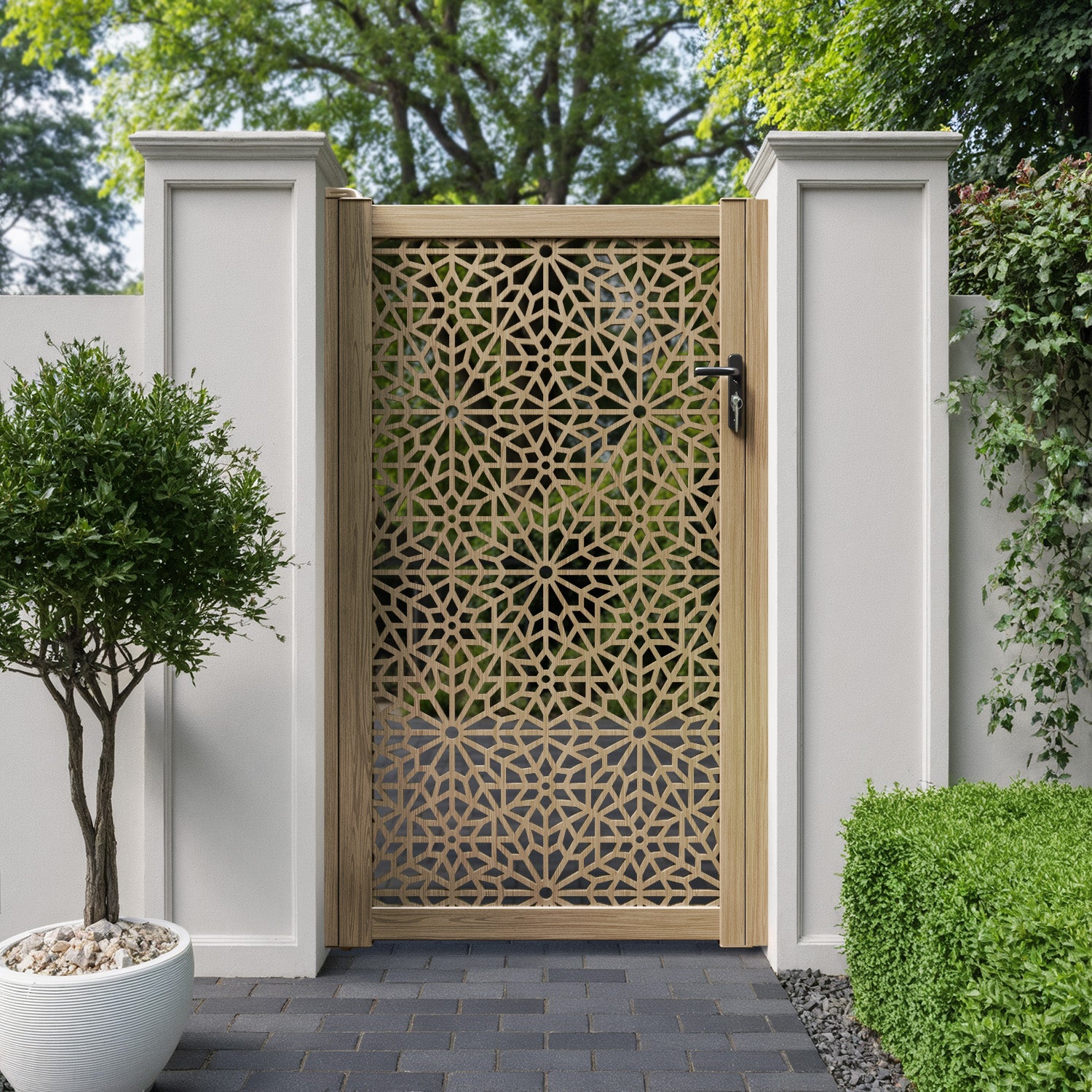 Alnara Aluminium Full screen Pedestrian Gate