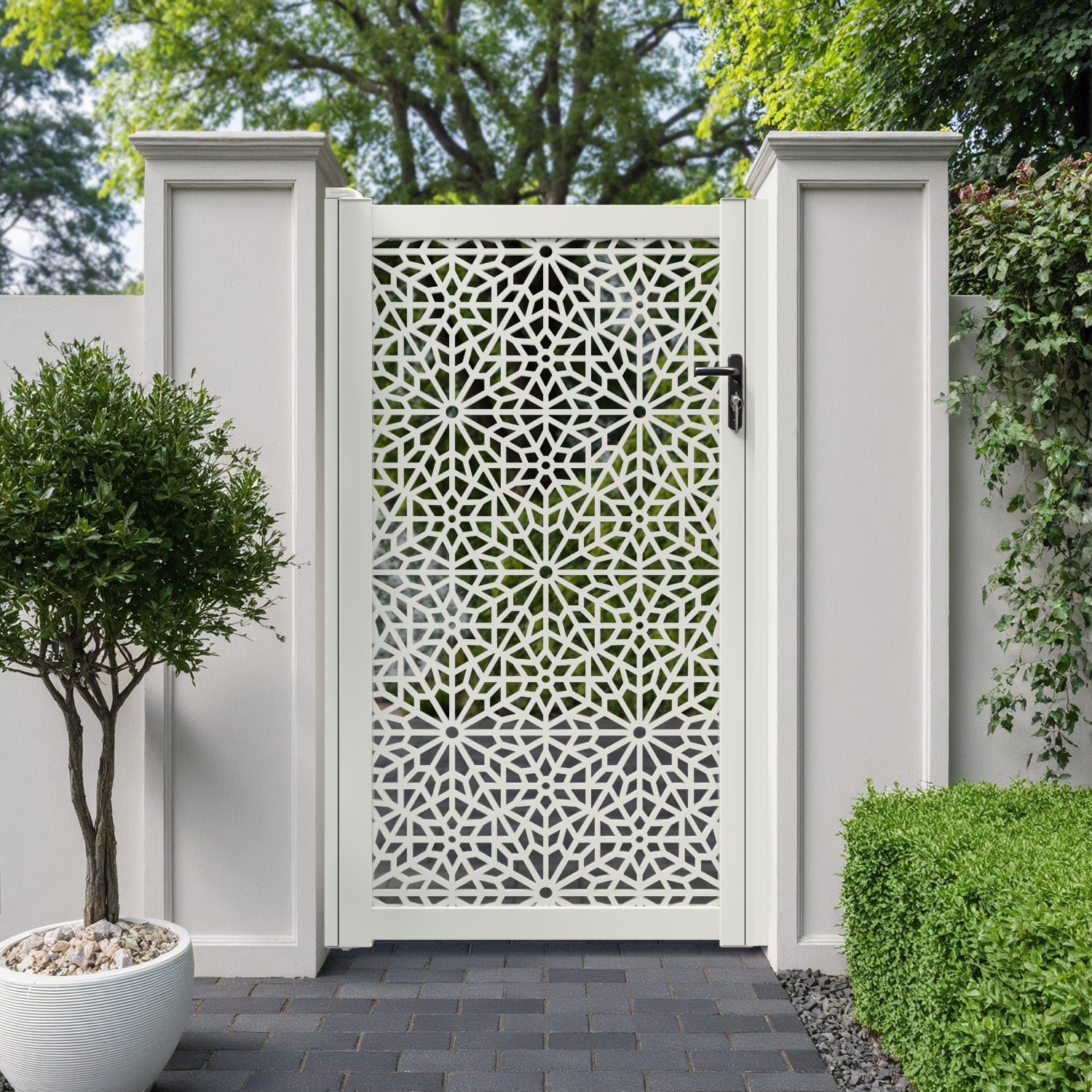 Alnara Aluminium Full screen Pedestrian Gate
