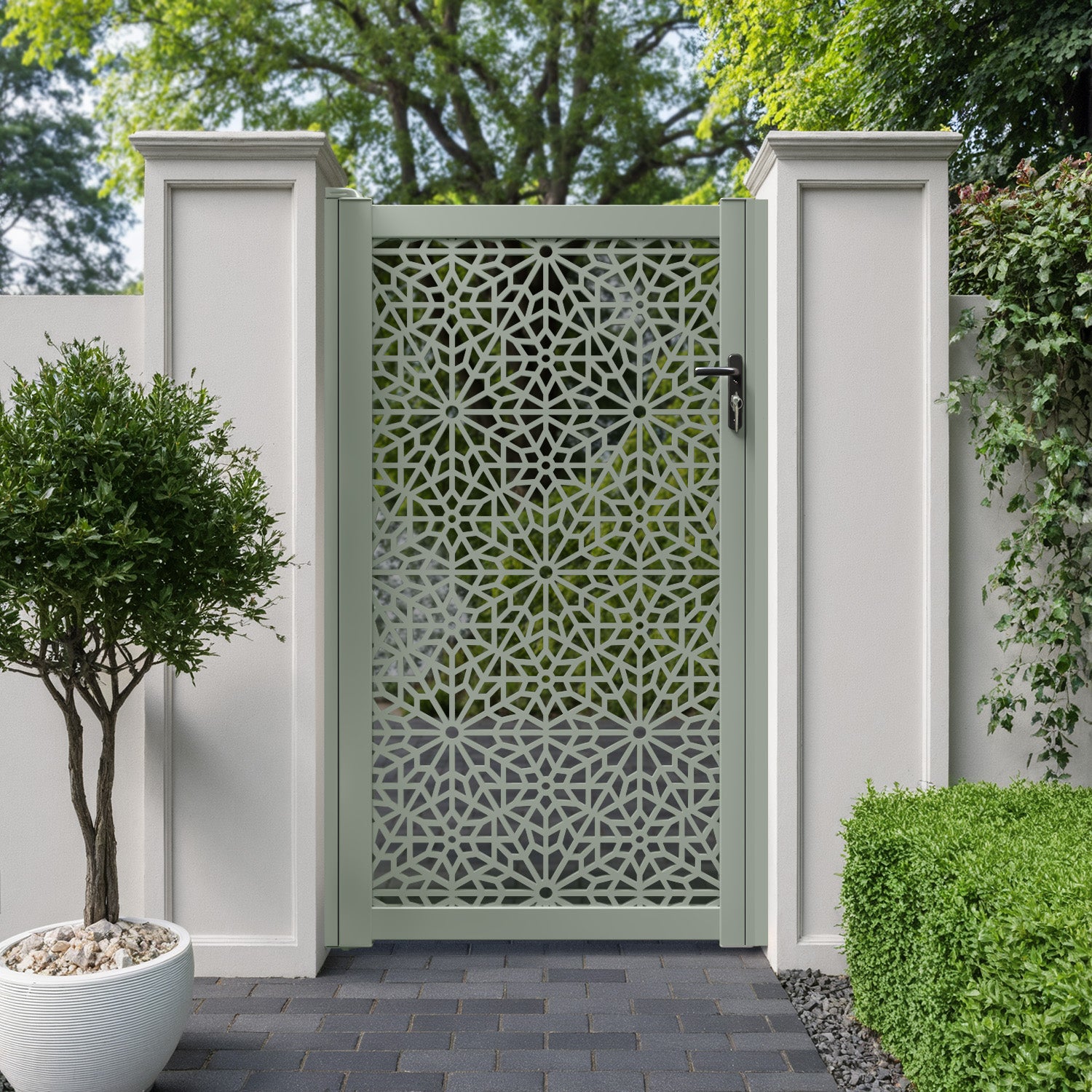 Alnara Aluminium Full screen Pedestrian Gate