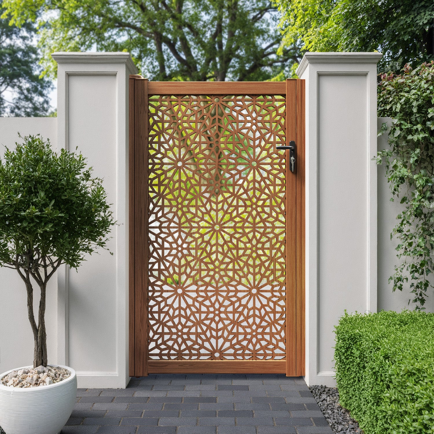 Alnara Aluminium Full screen Pedestrian Gate