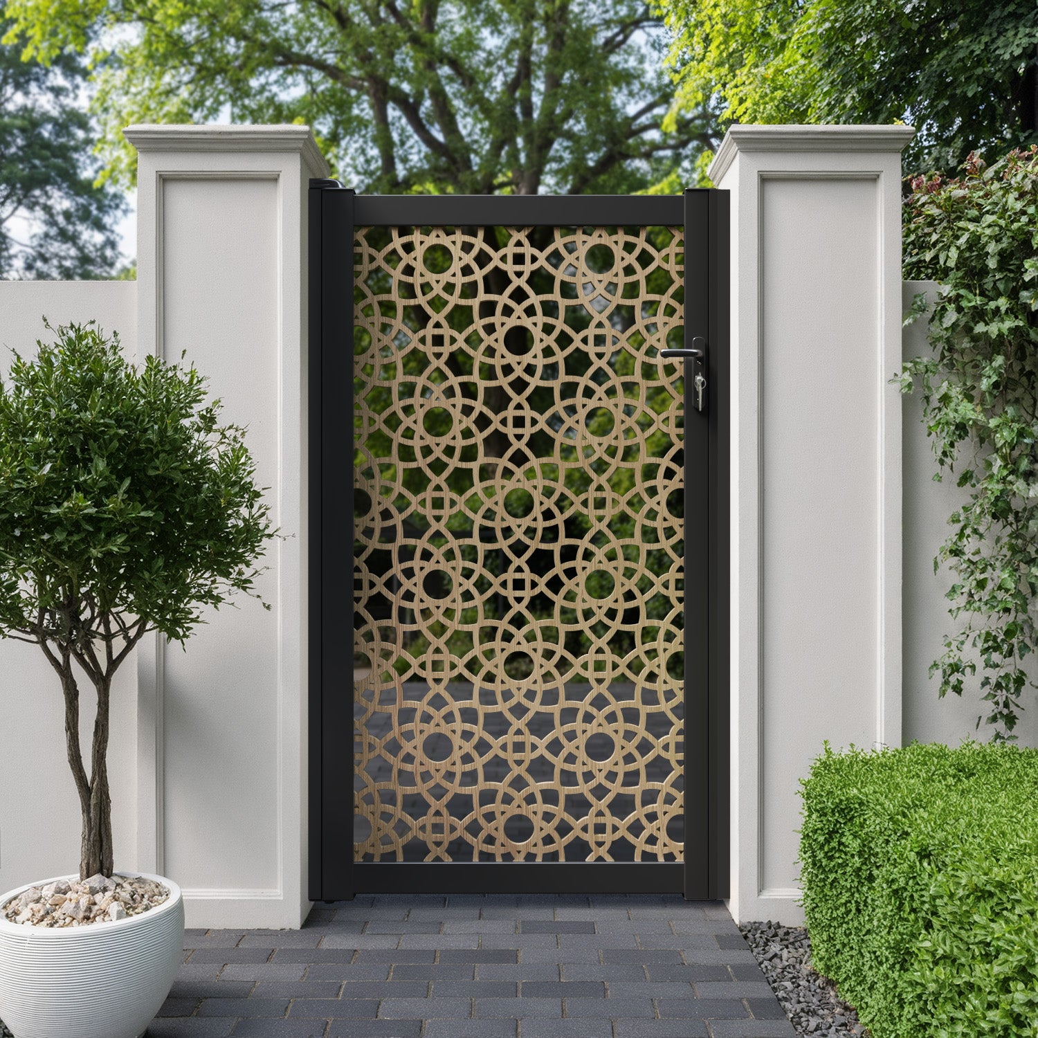 Ambar Aluminium Full screen Pedestrian Gate