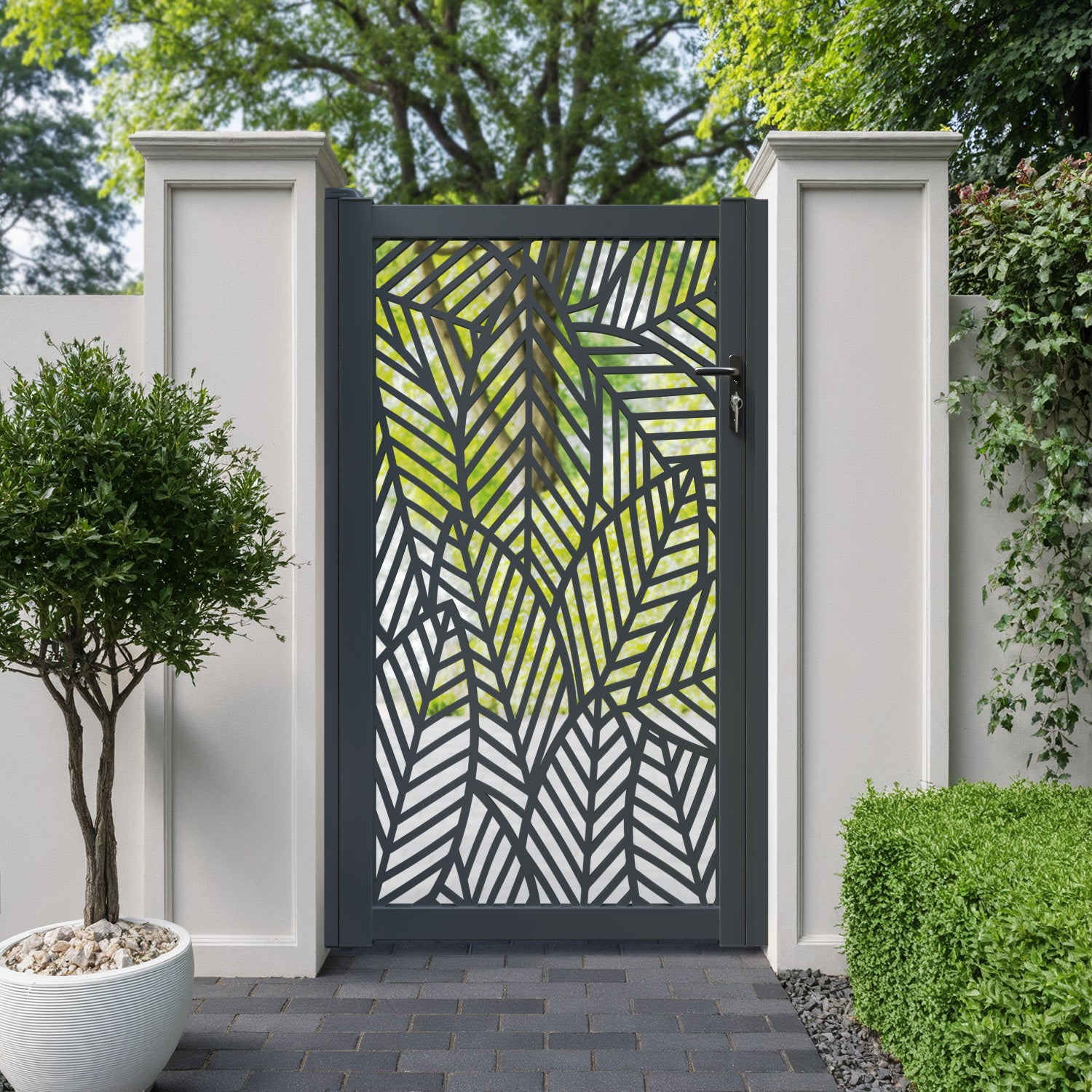 Habitat Aluminium Full screen Pedestrian Gate