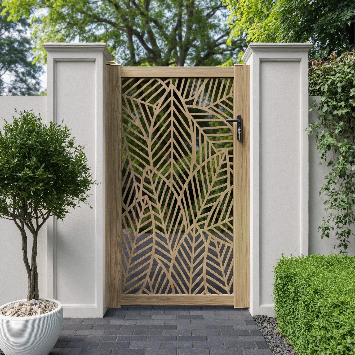 Habitat Aluminium Full screen Pedestrian Gate