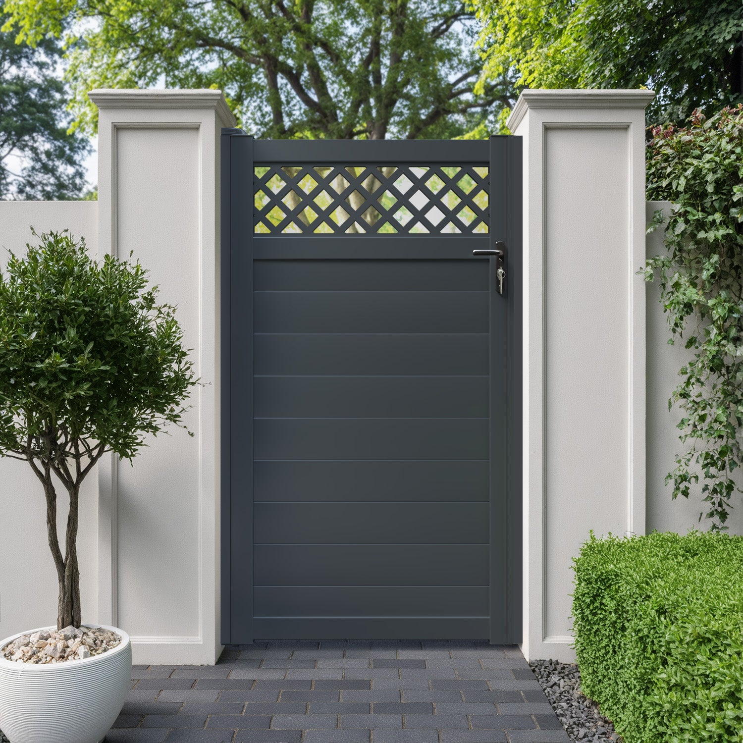 Hive Aluminium Straight Top Pedestrian Gate