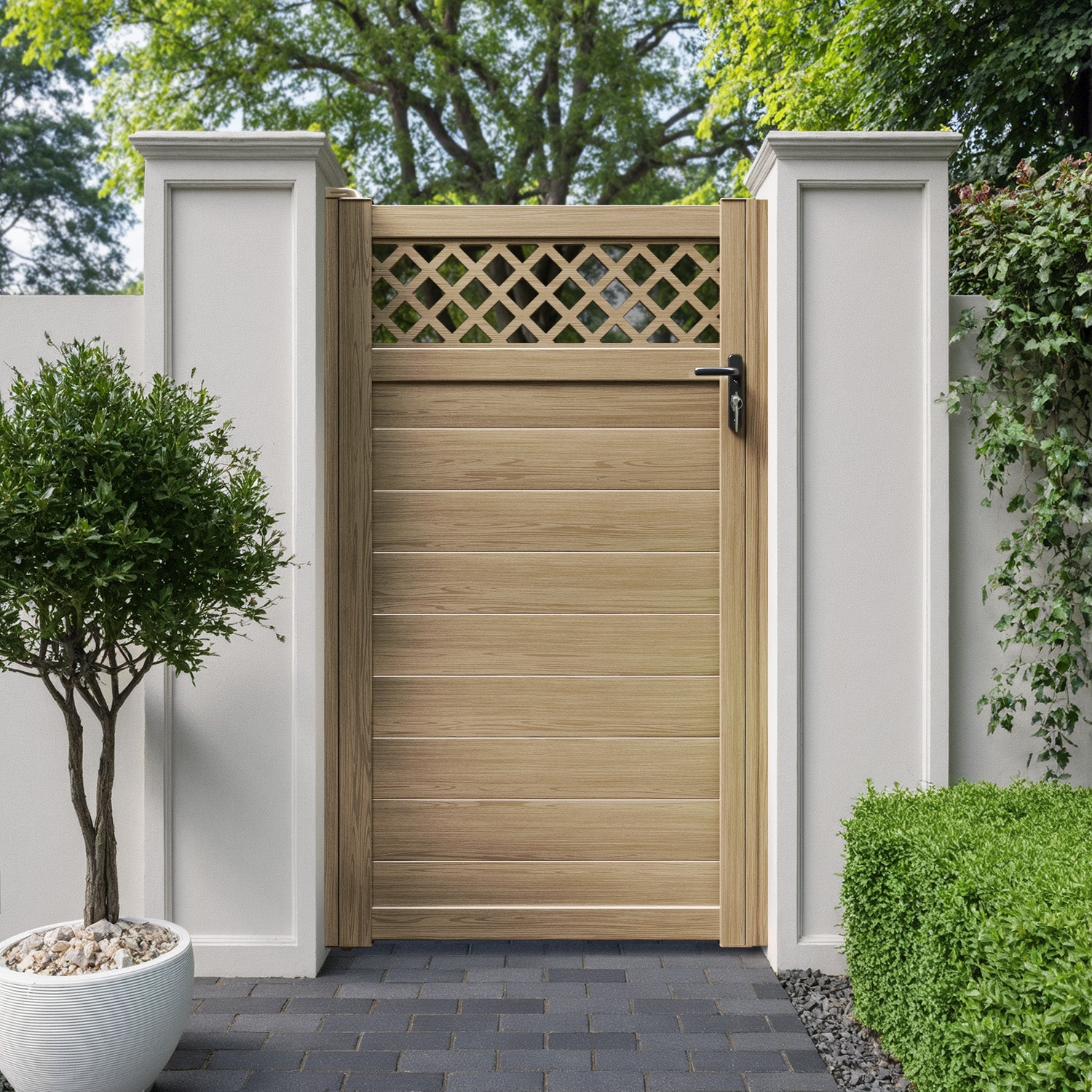 Hive Aluminium Straight Top Pedestrian Gate